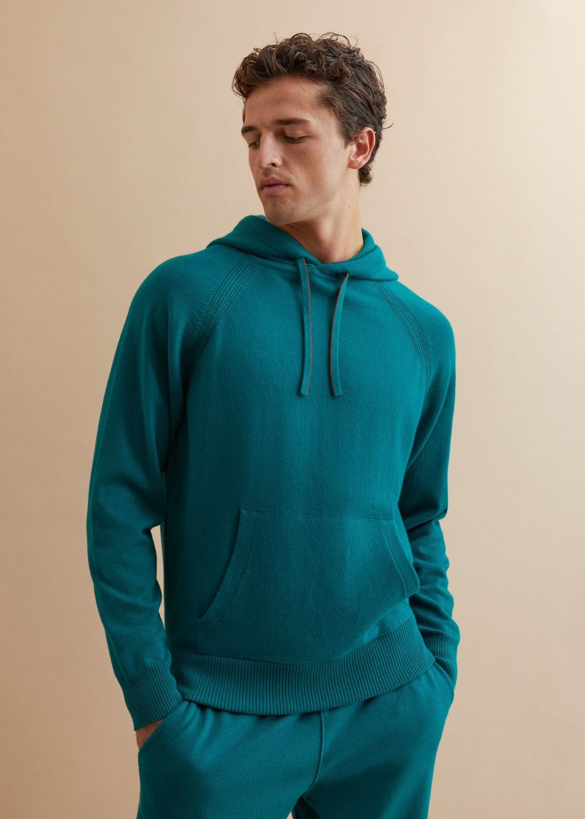 Loro Piana o1srvl11e1124 Plain-Knit Hoodie in Teal Size US XL / EU 56 / 4 - 3 Thumbnail