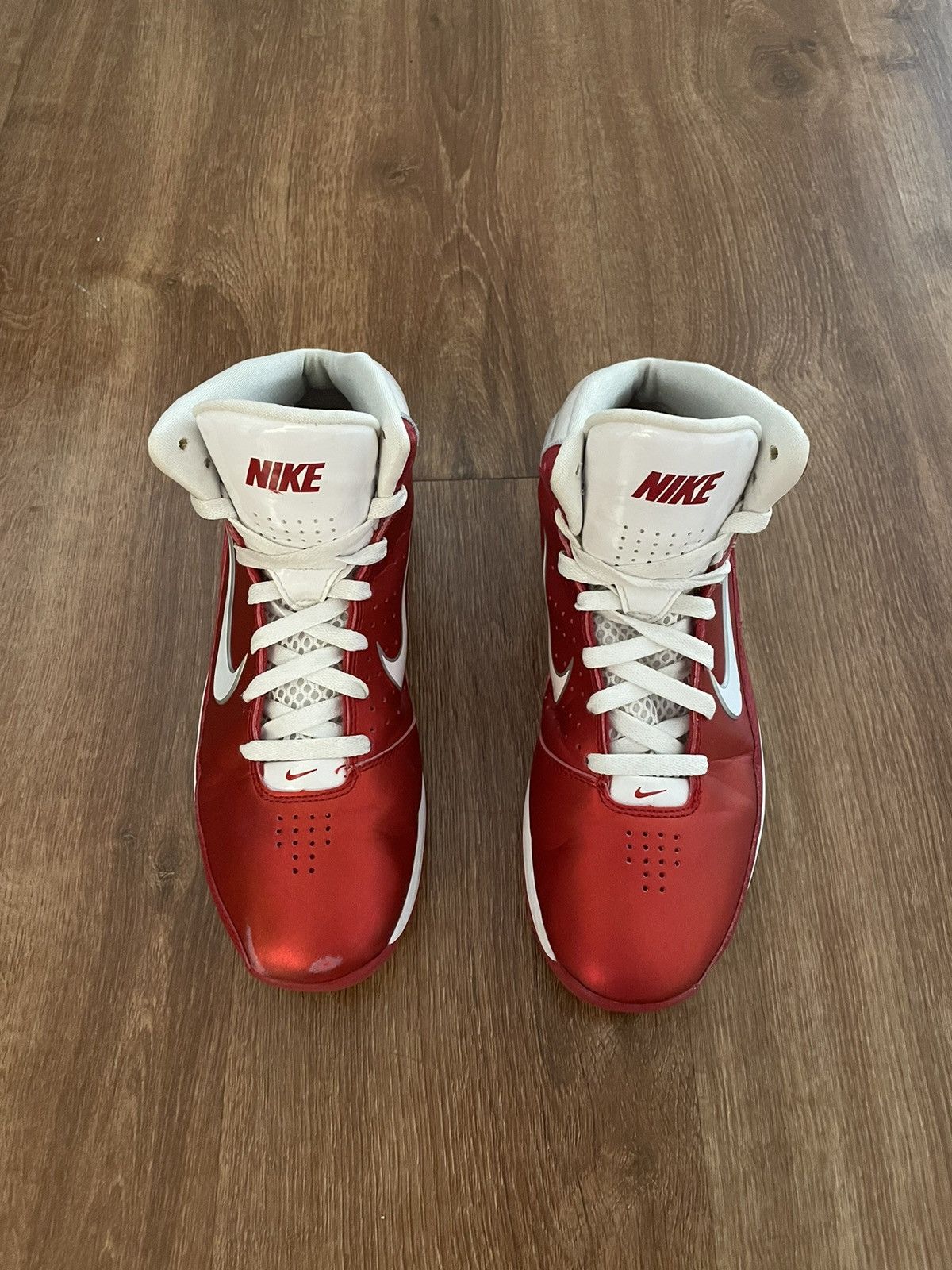 Nike Nike Air Max Hyped “Varsity Red” High Top Sneakers Size US 8 / EU 41 - 2 Thumbnail