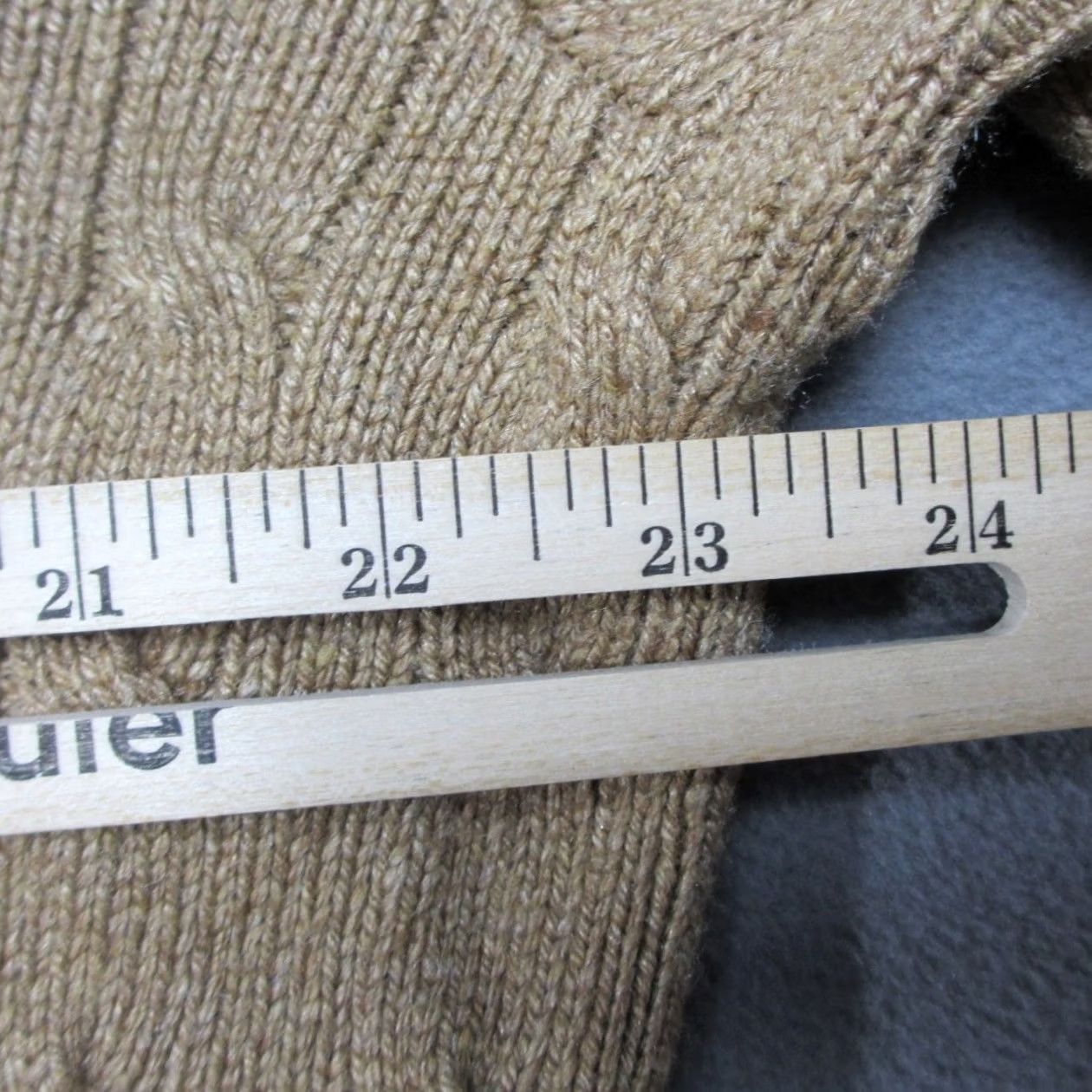 Polo Ralph Lauren Polo Ralph Lauren Sweater Mens XL Beige 100% Silk Cable Knit Pony Logo Crew Neck Pullover Regular Fit Long Sleeve Knit Solid Classic Preppy Teacher? Size US XL / EU 56 / 4 - 7 Thumbnail