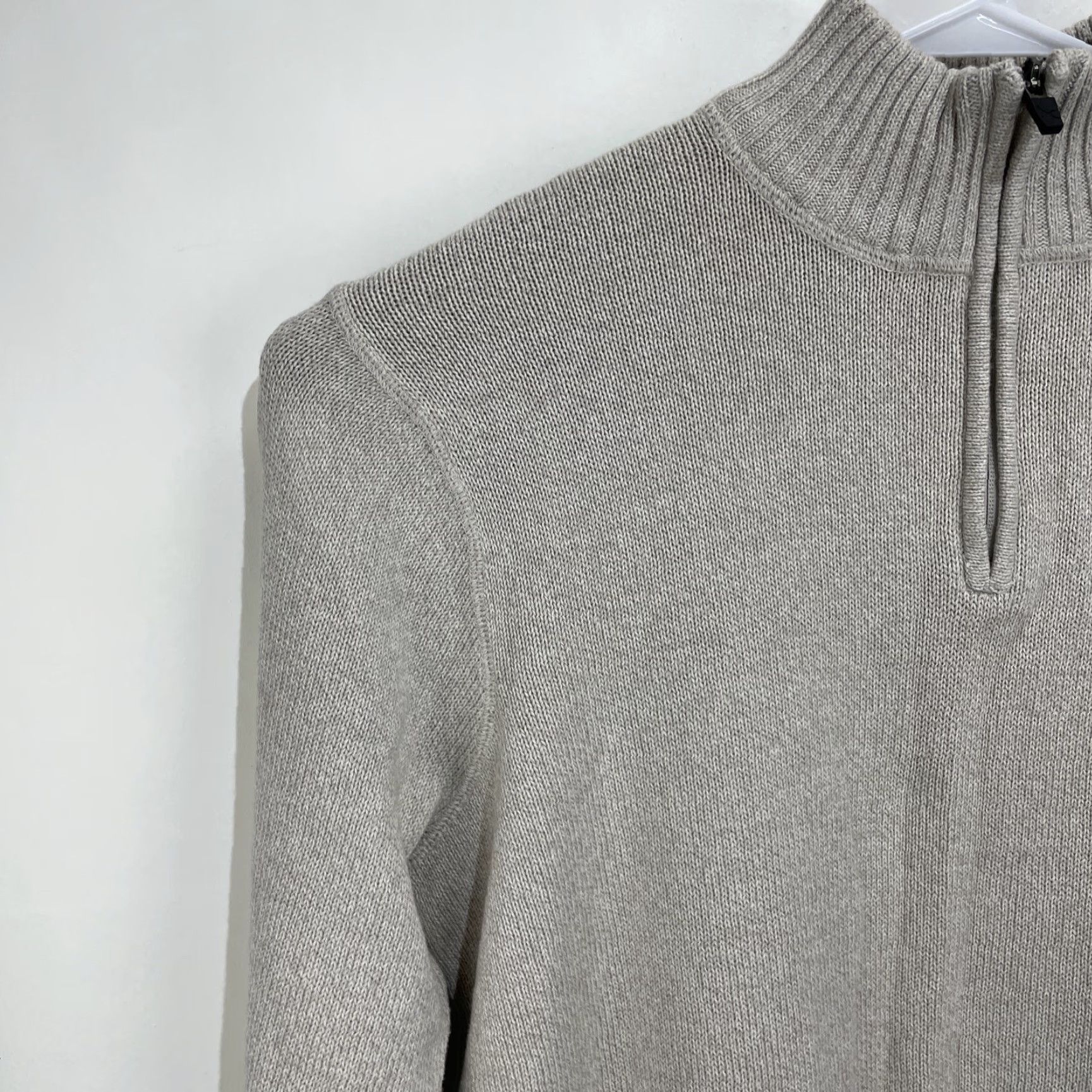 Eddie Bauer VINTAGE Eddie Bauer Knit 1/4 Zip Sweater Mens XL Beige Pullover Adult Size US XL / EU 56 / 4 - 6 Thumbnail