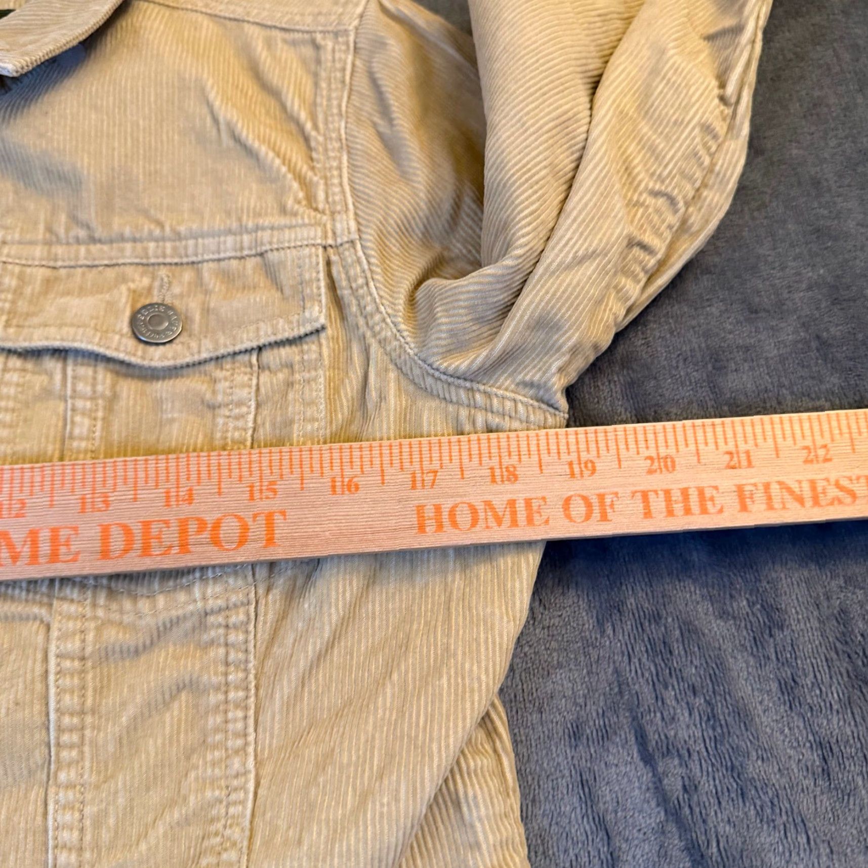 Eddie Bauer VINTAGE not applicable; use actual: Eddie Bauer Corduroy Trucker Jacket Tan Button Front Long Sleeve Womens Medium Size M / US 6-8 / IT 42-44 - 7 Thumbnail