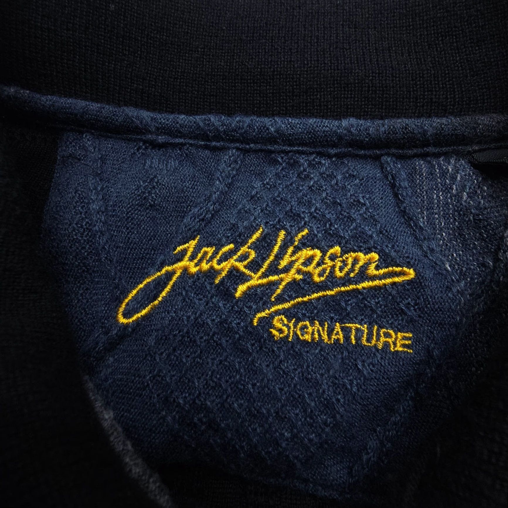 Vintage VINTAGE Jack Lipson Signature Wool Blend Textured Polo Sweater Mens Large Long Sleeve Size US L / EU 52-54 / 3 - 7 Thumbnail