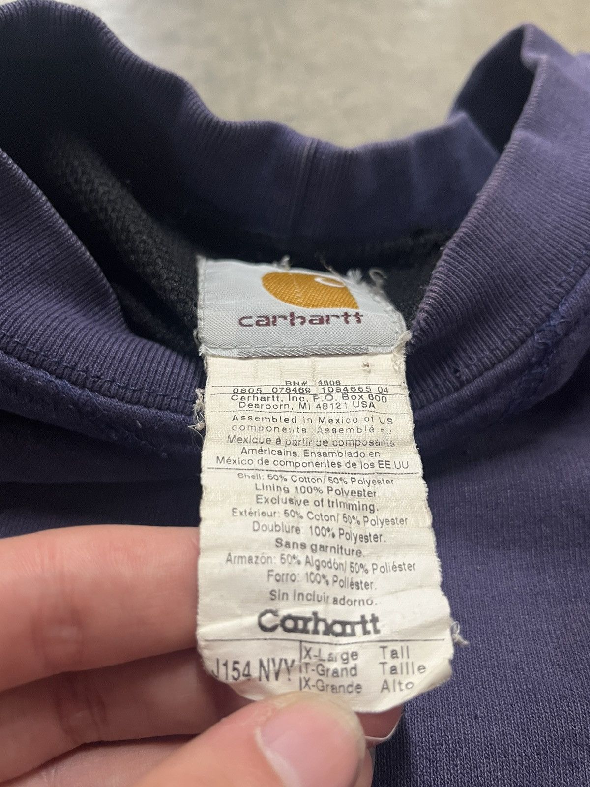 Carhartt × Vintage Carhartt thermal lined vintage crewneck sun faded boxy hype Size US XL / EU 56 / 4 - 12 Thumbnail