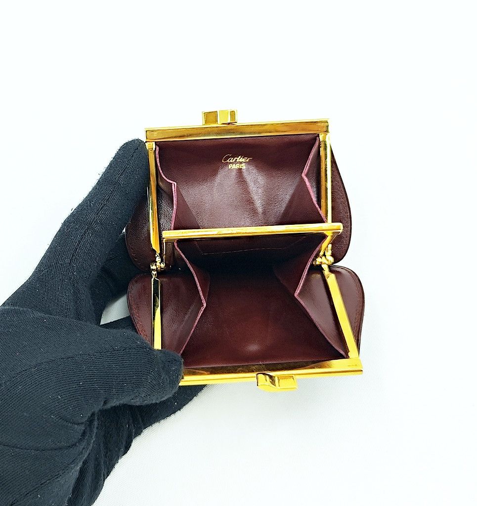 Cartier original CARTIER burgundy leather coin case Size ONE SIZE - 2 Thumbnail