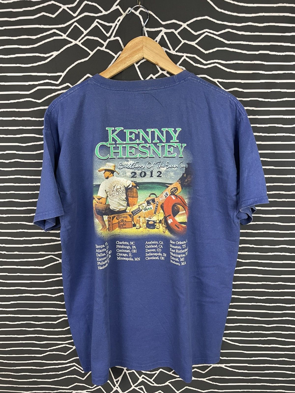 Vintage Solo Singer Kenny Chesney Tour 2012 Size US L / EU 52-54 / 3 - 2 Thumbnail