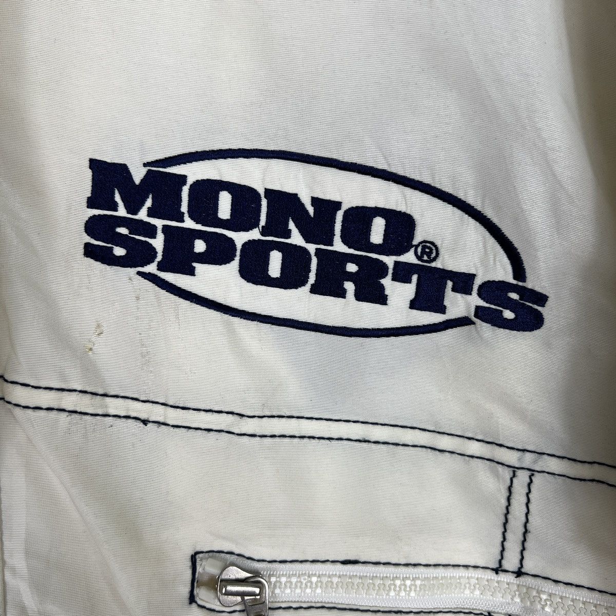 Japanese Brand 🔥 MONO SPORTS INSULATION EMBROIDERY BIG LOGO JACKET Size US XL / EU 56 / 4 - 11 Thumbnail