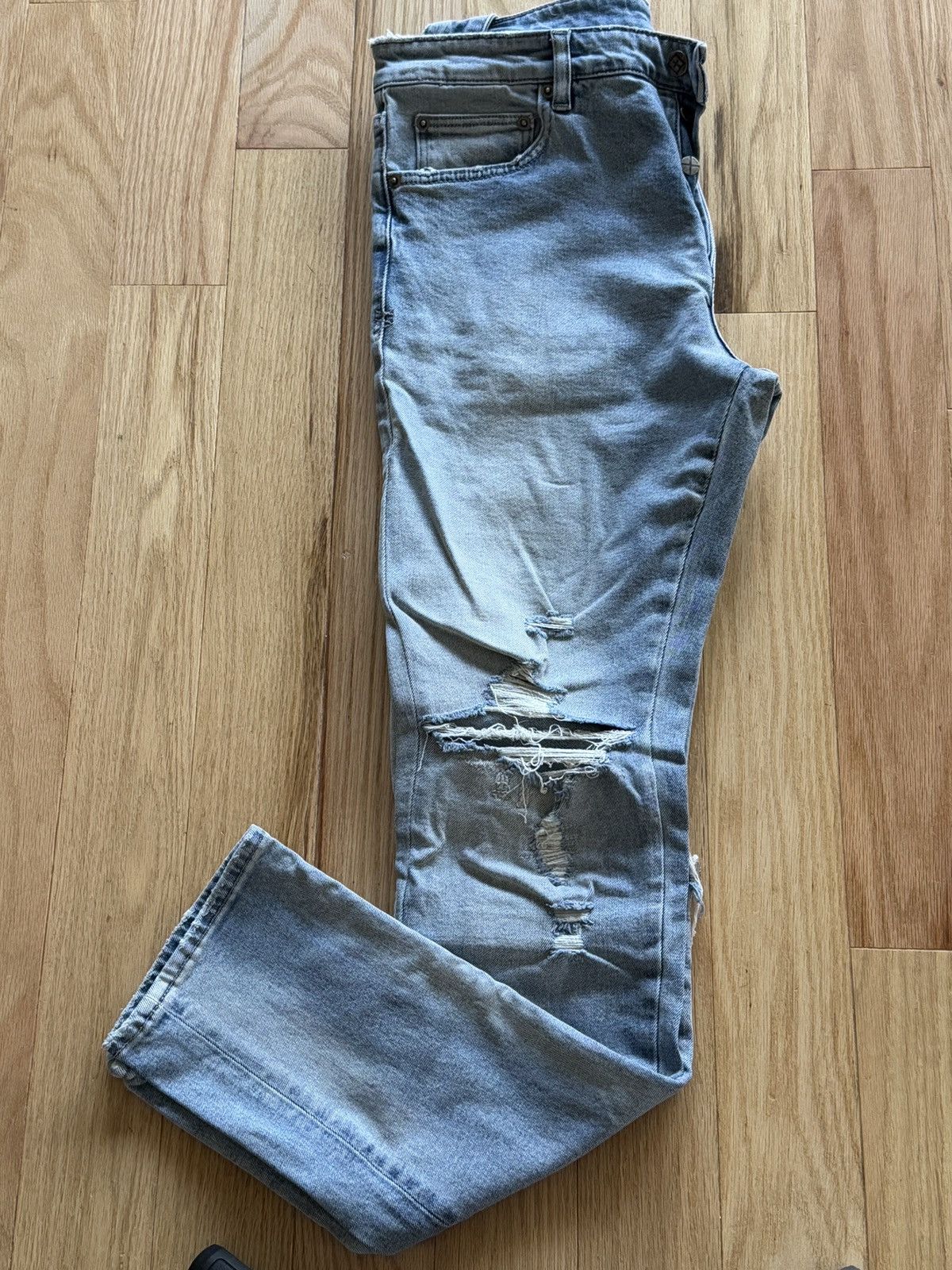 Ksubi Ksubi Chitch Punk Blue Thrashed Jean Size US 32 / EU 48 - 2 Thumbnail