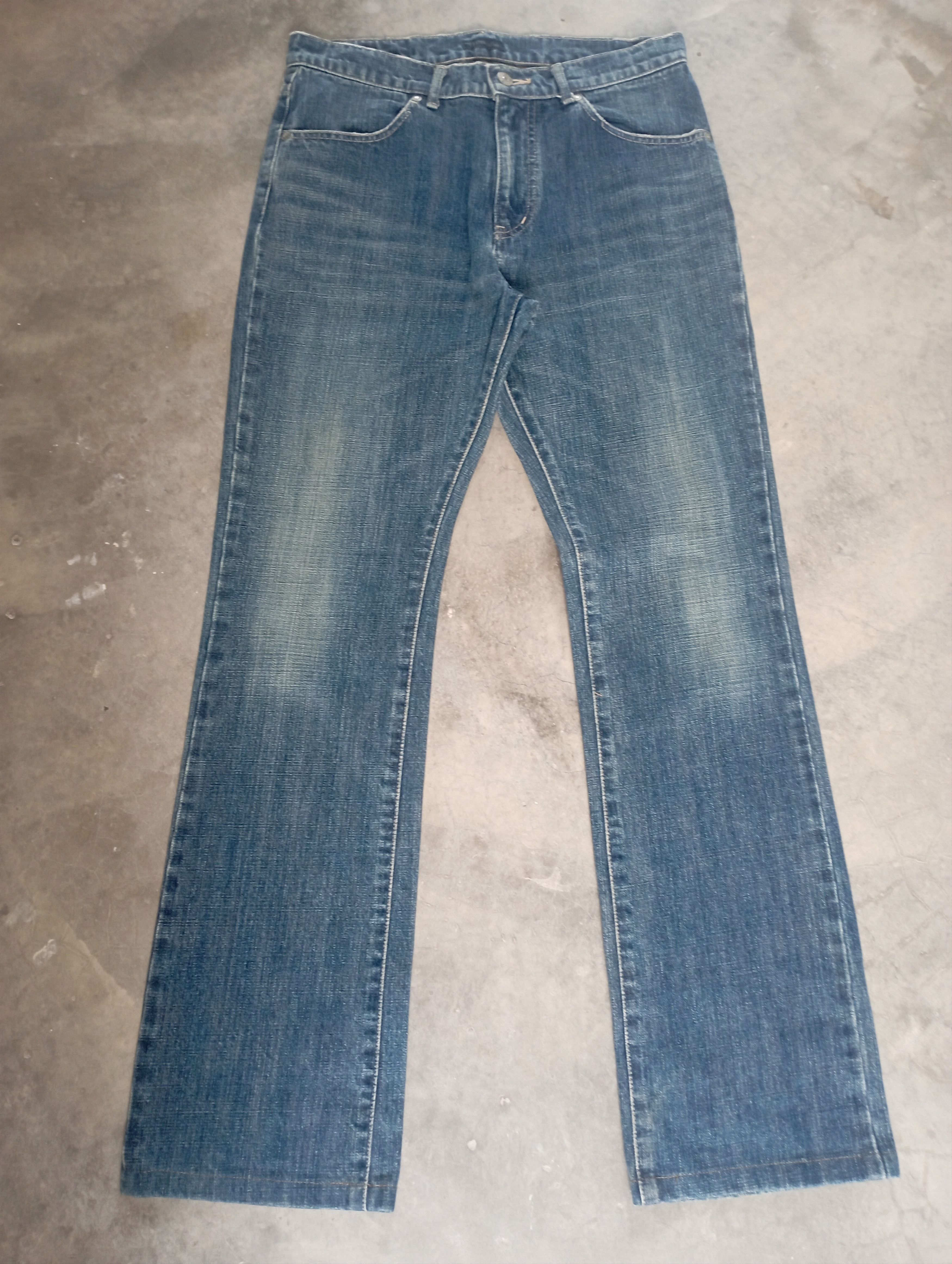Issey Miyake Issey Miyake Tete Homme Stone Wash Distressed Denim Size US 31 - 1 Thumbnail