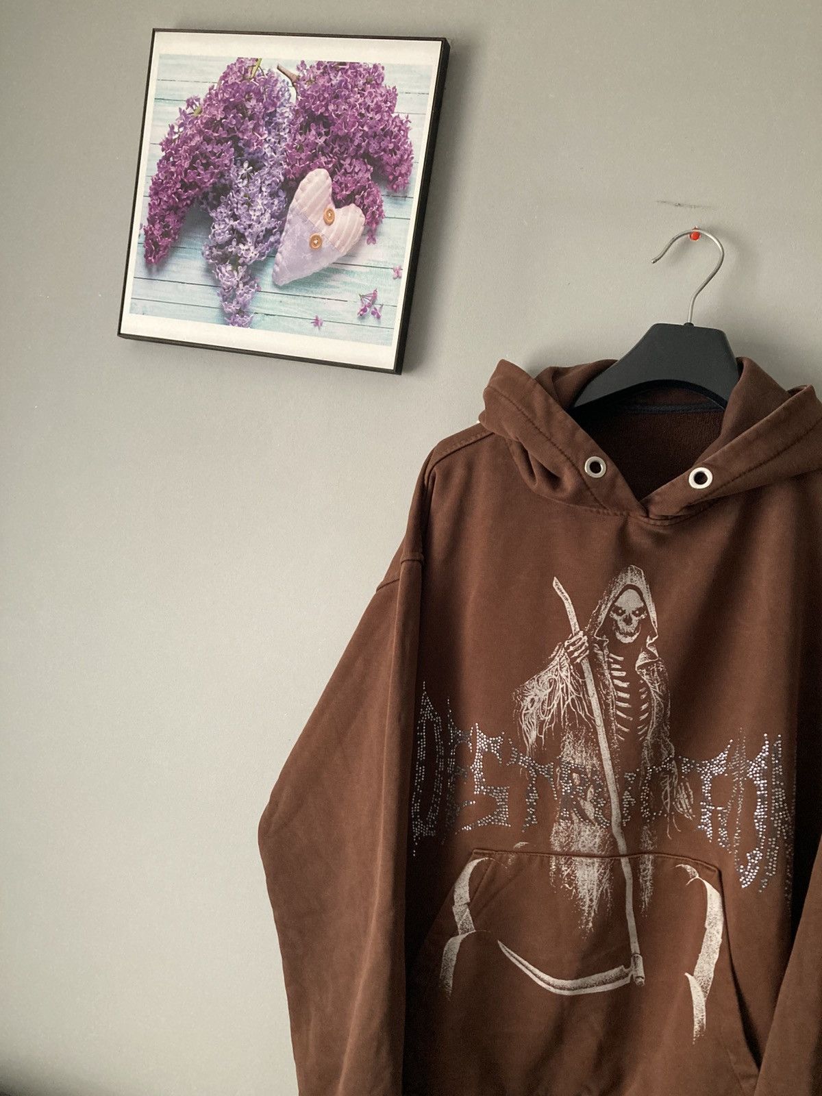 Vintage Animal wave boxy oversized hoodie sweatshirt M y2k vintage Size US M / EU 48-50 / 2 - 4 Thumbnail