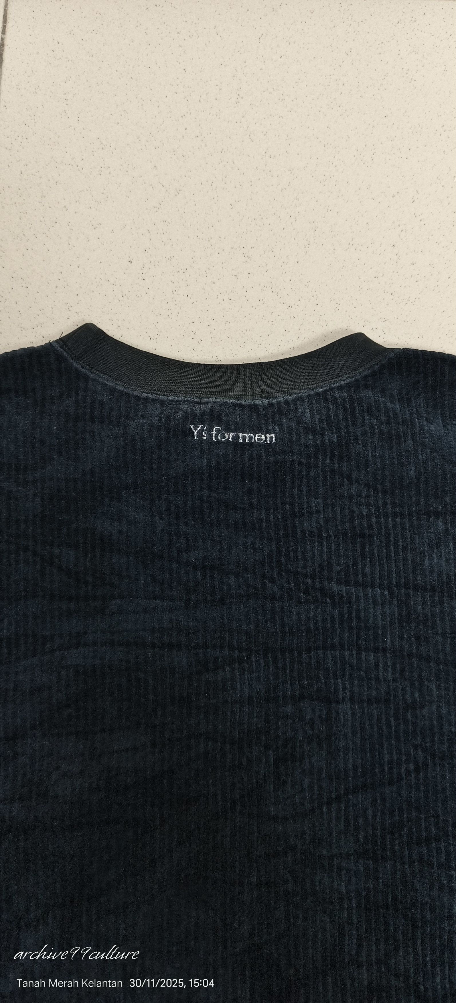 Y's for Men Vintage Y's for men embroidered big logo's velvet sweater Size US M / EU 48-50 / 2 - 8 Thumbnail