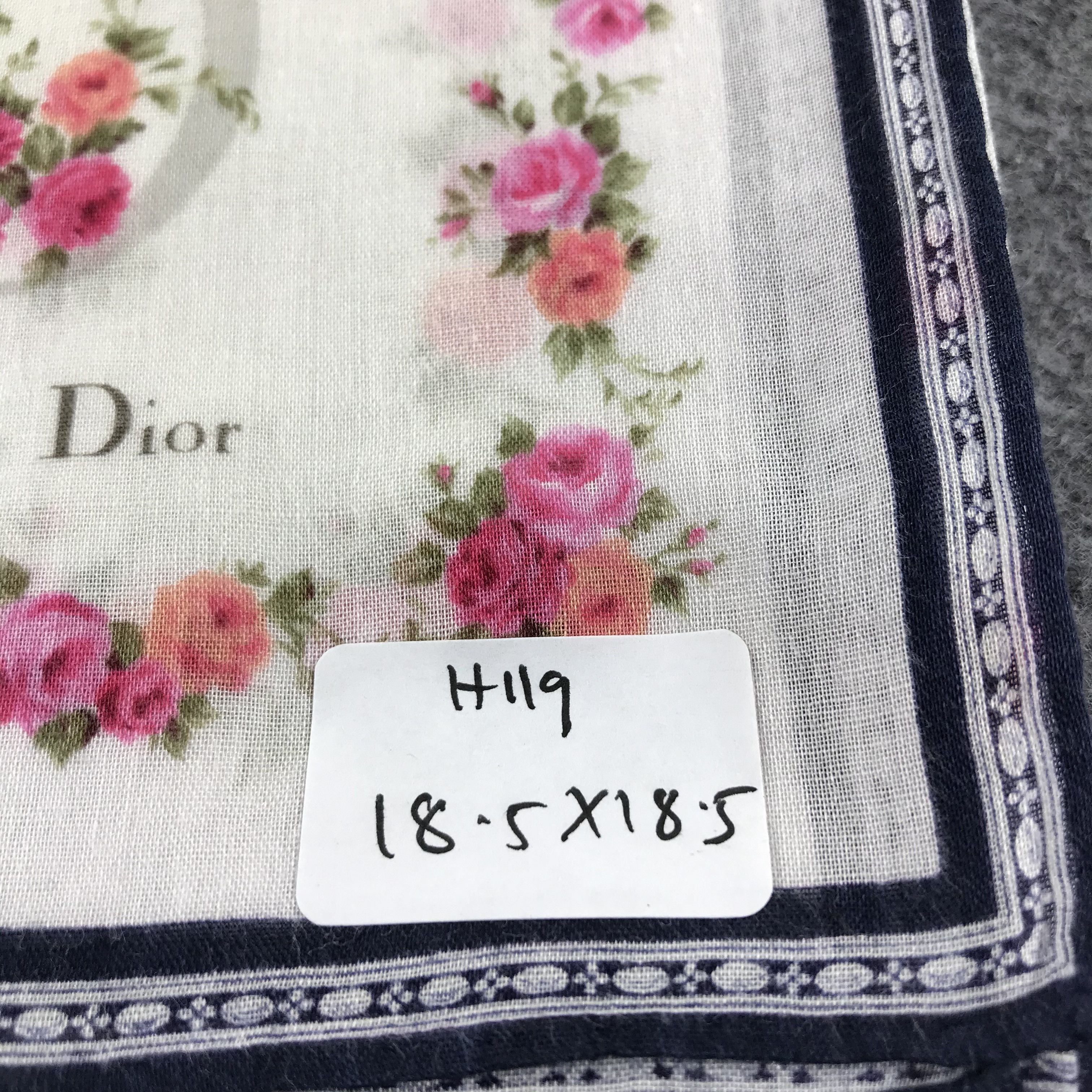 Christian Dior Monsieur Christian Dior CD Handkerchief Neckerchief Bandana H119 Size ONE SIZE - 9 Thumbnail