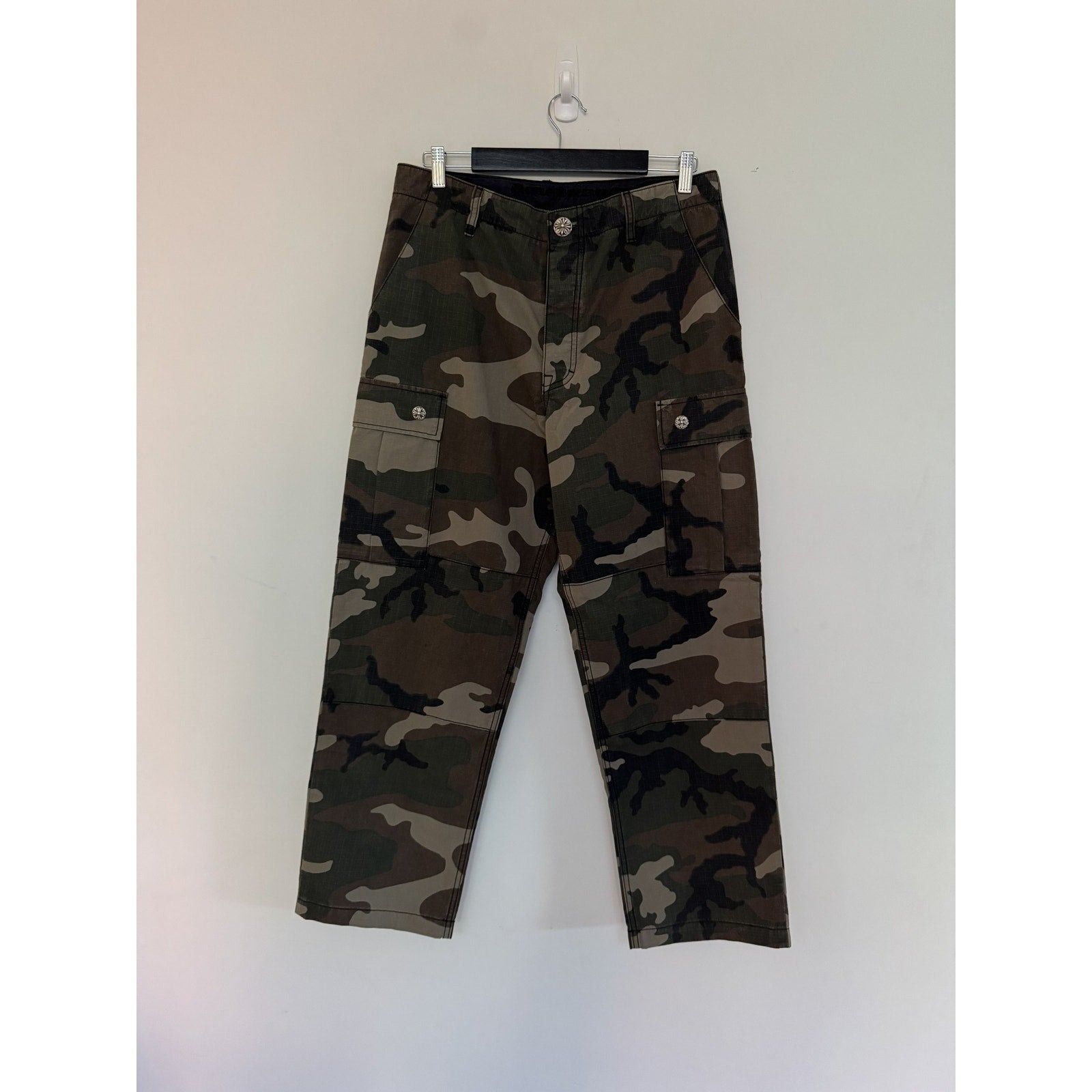 Chrome Hearts CHROME HEARTS CAMO RIPSTOP CROSS PATCH PANTS Size US 31 - 4 Thumbnail