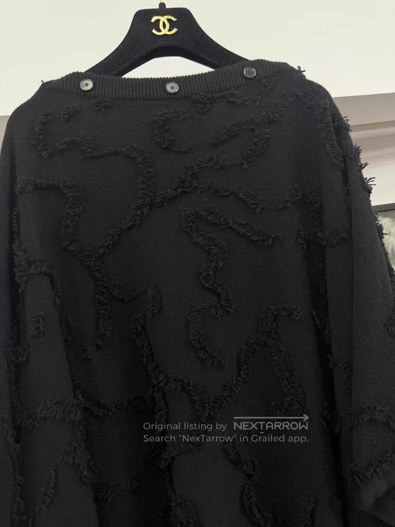 Dior Dior Black tassel cloak coat Size XS / US 0-2 / IT 36-38 - 2 Thumbnail