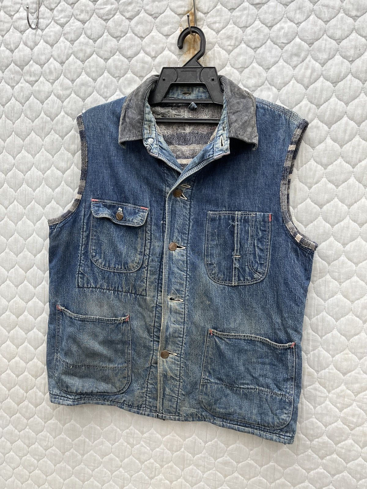 Sears 🔥🔥🔥STEALS VTG SEARS DENIM VEST REWORKED Size US S / EU 44-46 / 1 - 2 Thumbnail