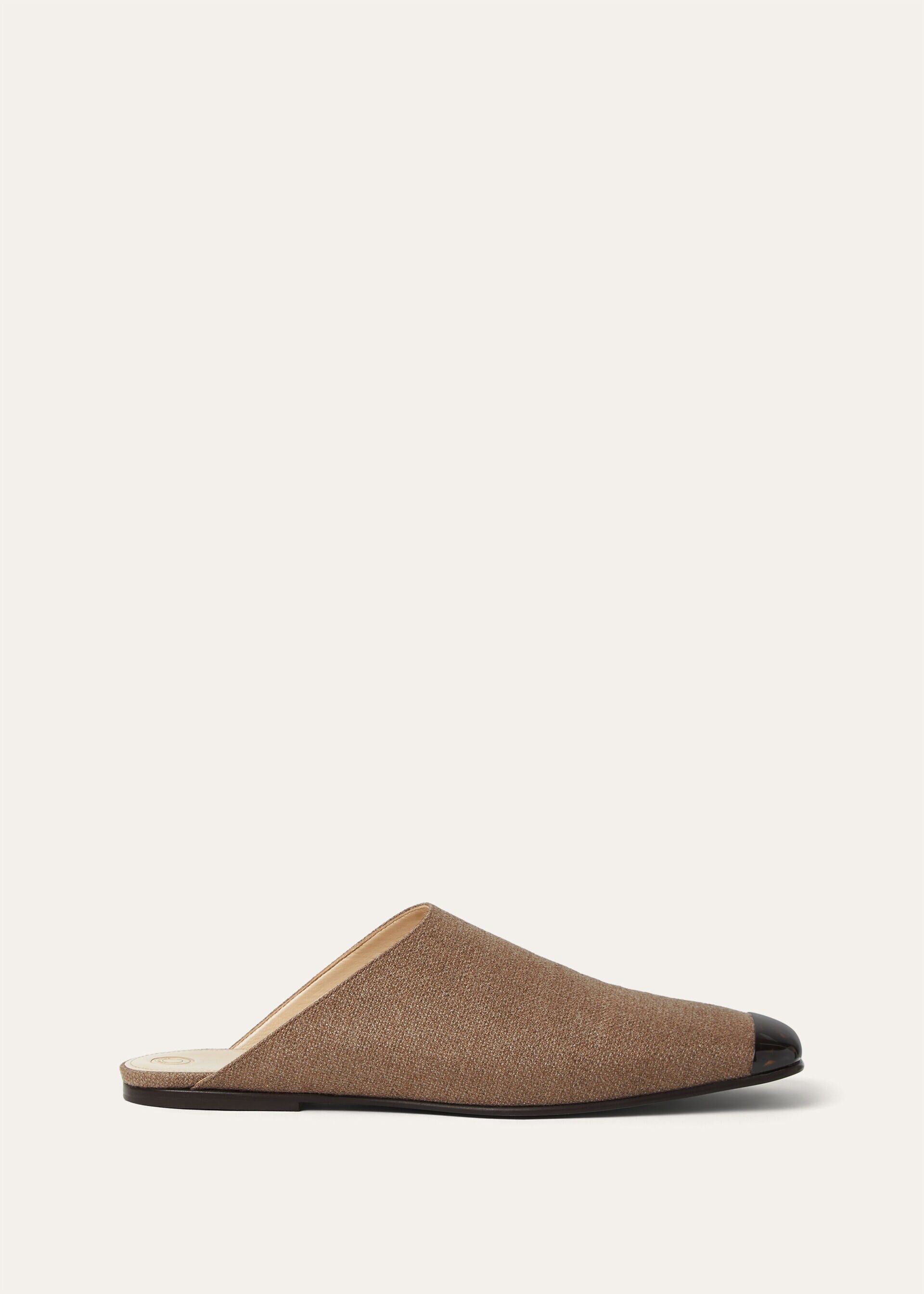 Loro Piana os11x0326 FAR1161 Alba Flat Mules in Frisone Horse Size US 7 / IT 37 - 1 Thumbnail