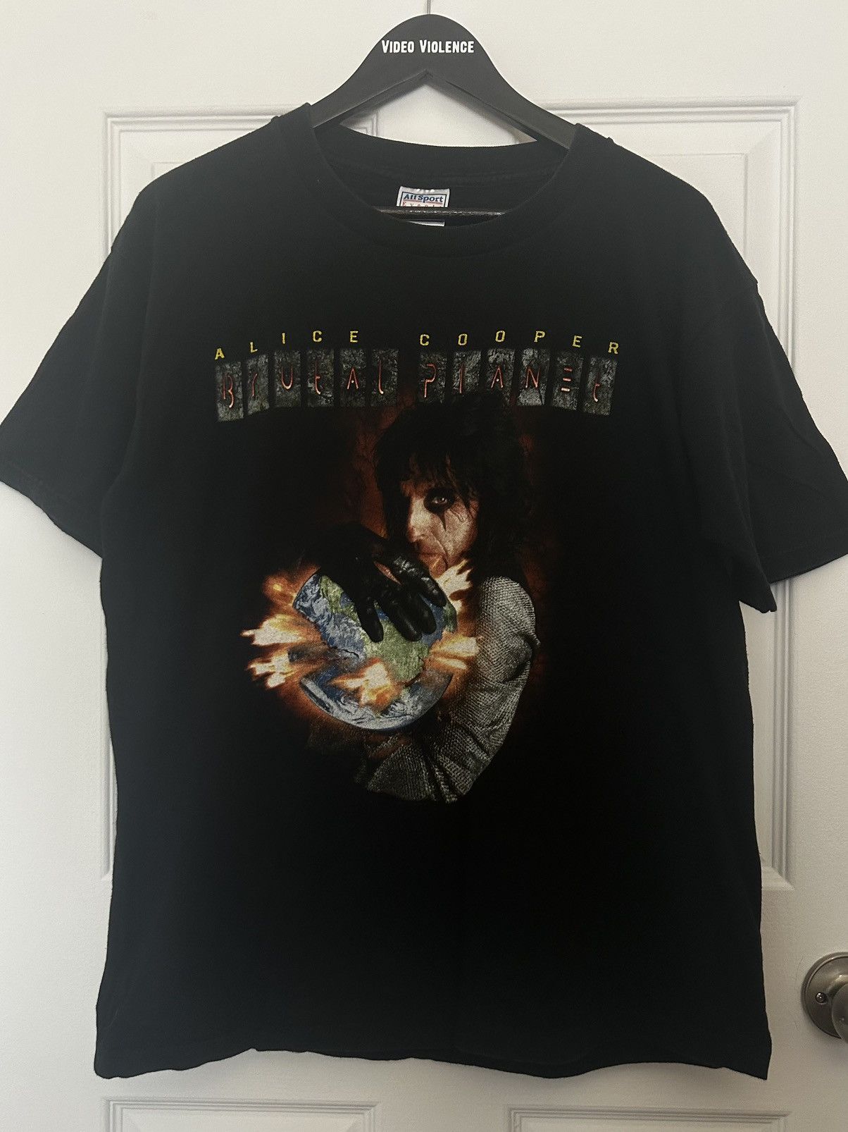 Vintage 2000 Alice Cooper Brutal Planet Tour Tee Size US L / EU 52-54 / 3 - 2 Thumbnail
