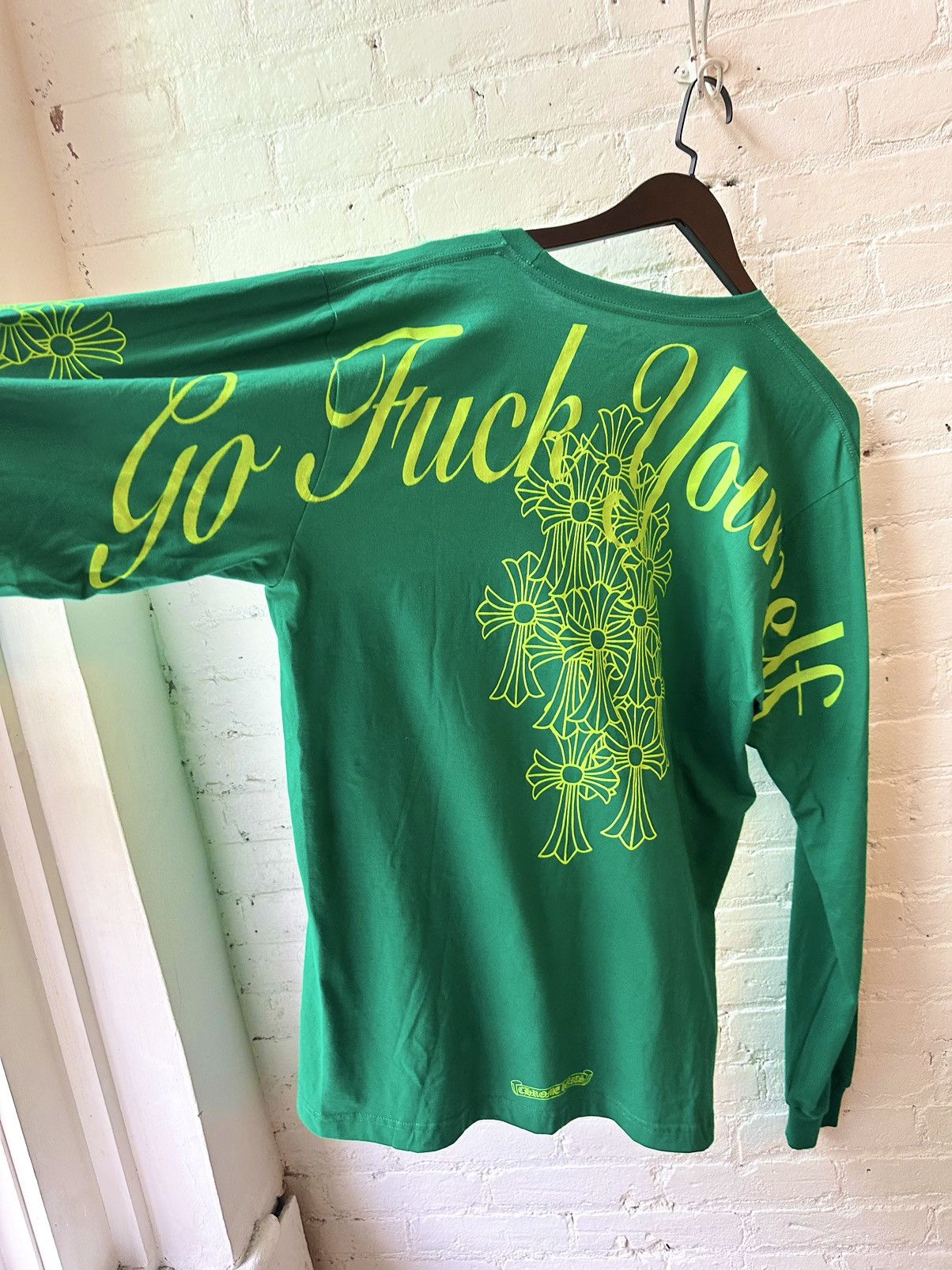 4GSELLER × Chrome Hearts CHROME HEARTS x 4GSELLER GFYS FUCK YOURSELF CROSS SHIRT Size US XL / EU 56 / 4 - 4 Thumbnail