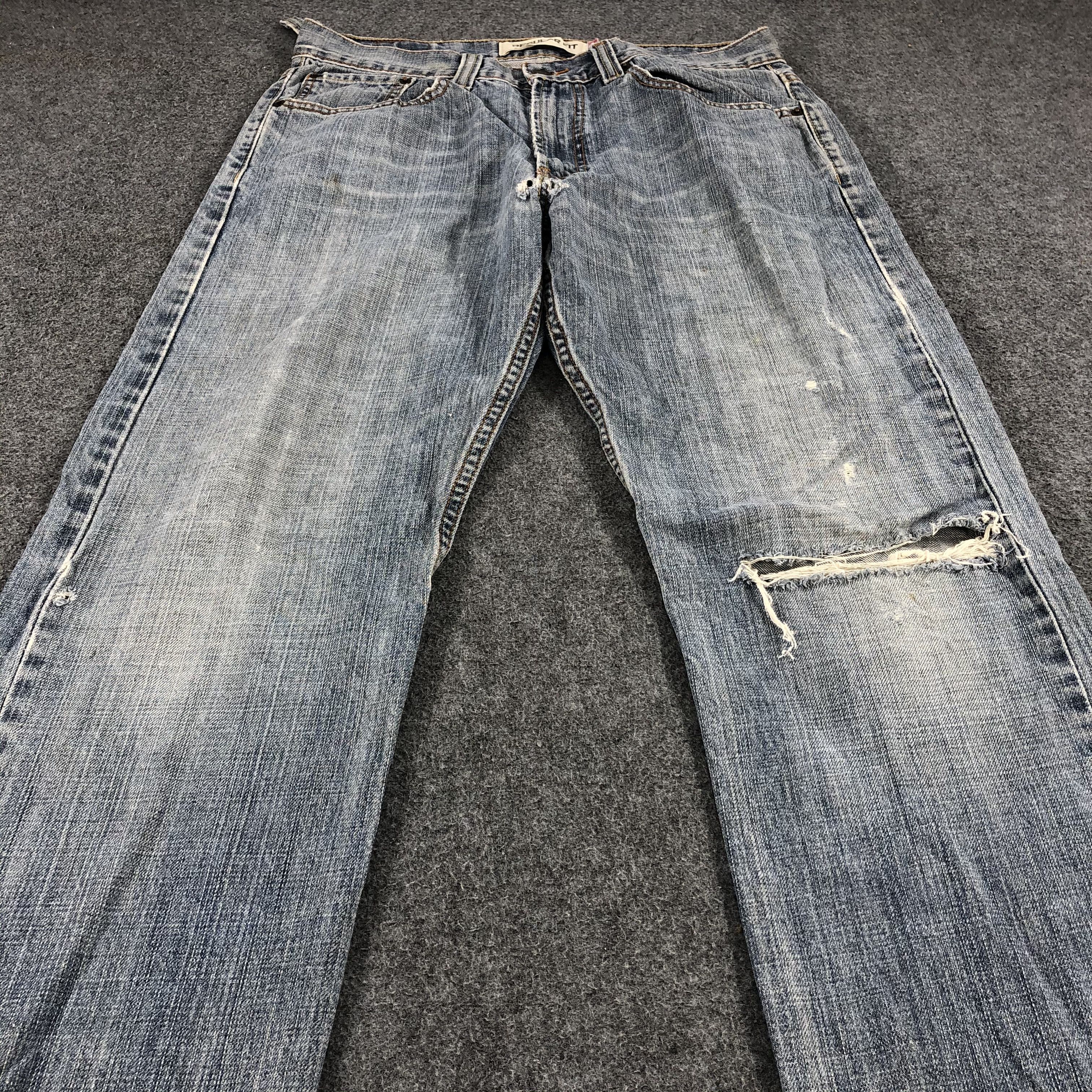 Levi's Vintage Distress Levis 505 Jeans-JM1028 Size US 32 / EU 48 - 3 Thumbnail