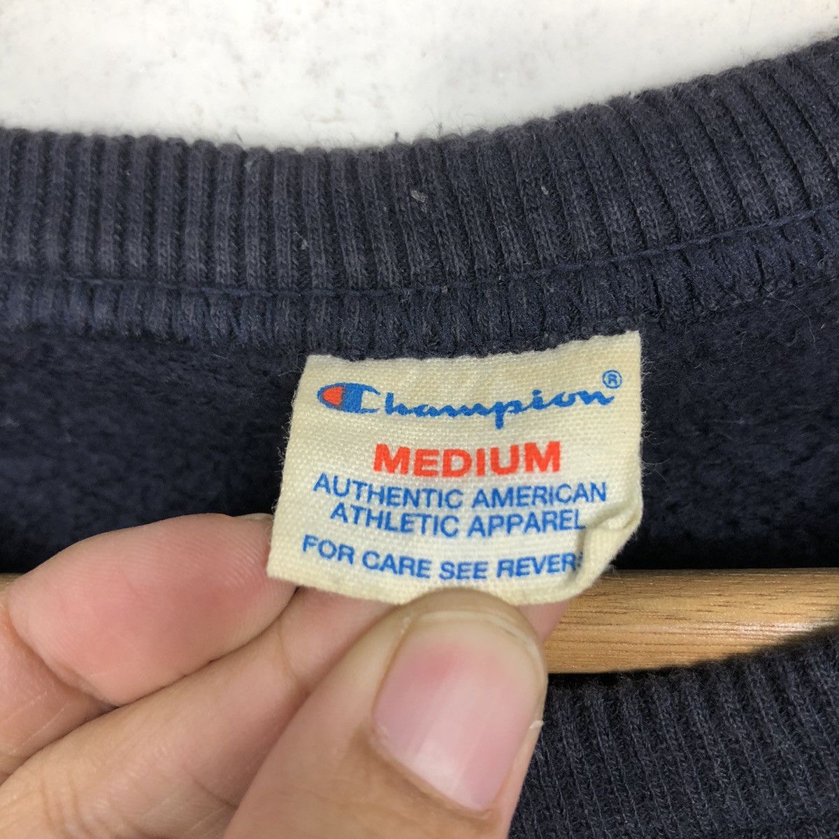 Champion 📌Vintage Sweatshirt Champion Crewneck Balmont Big Logo Size US M / EU 48-50 / 2 - 14 Thumbnail