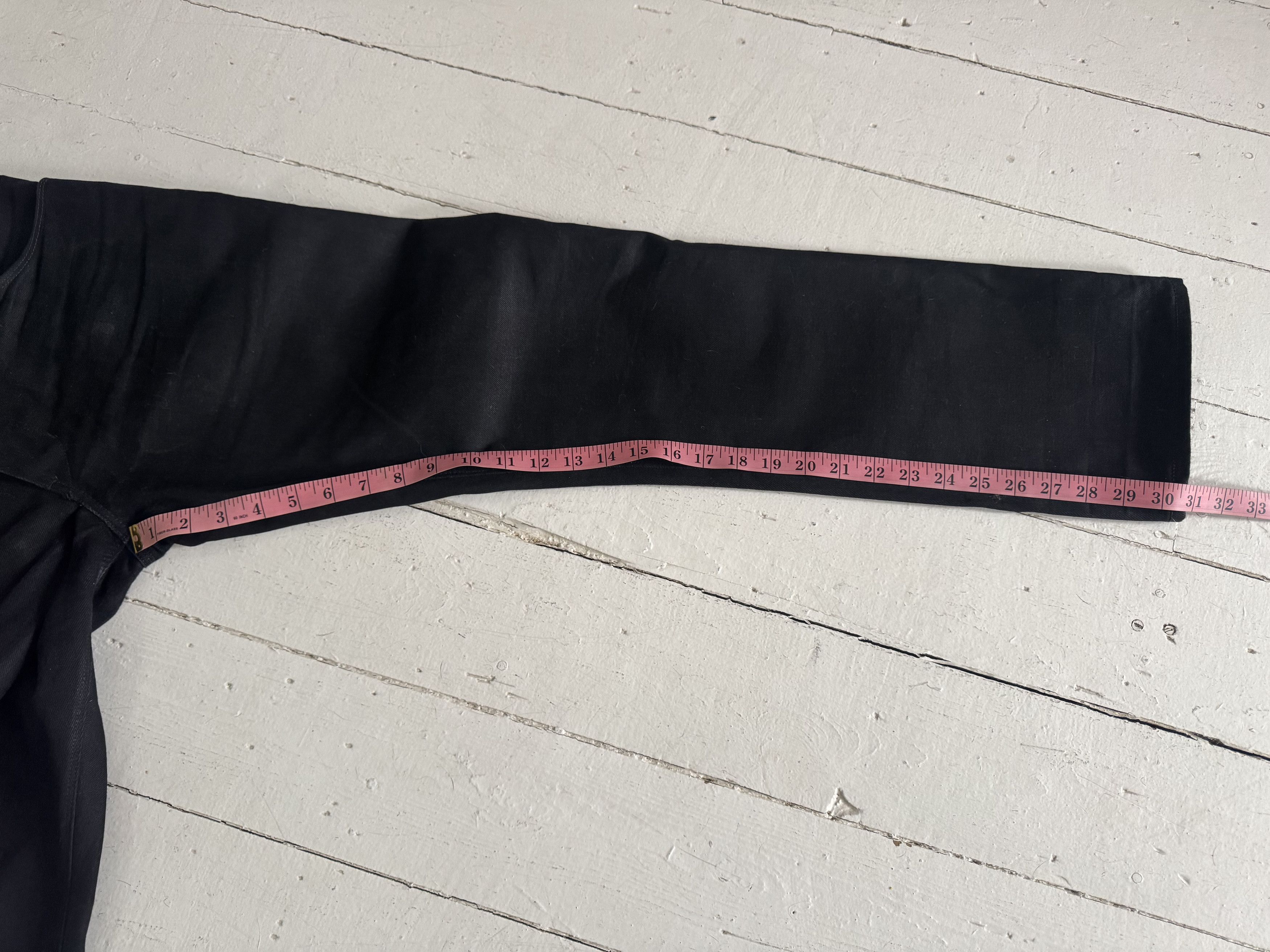 Raleigh Denim Jones: Selvage Raw | Black Vidalia Size US 31 - 7 Thumbnail