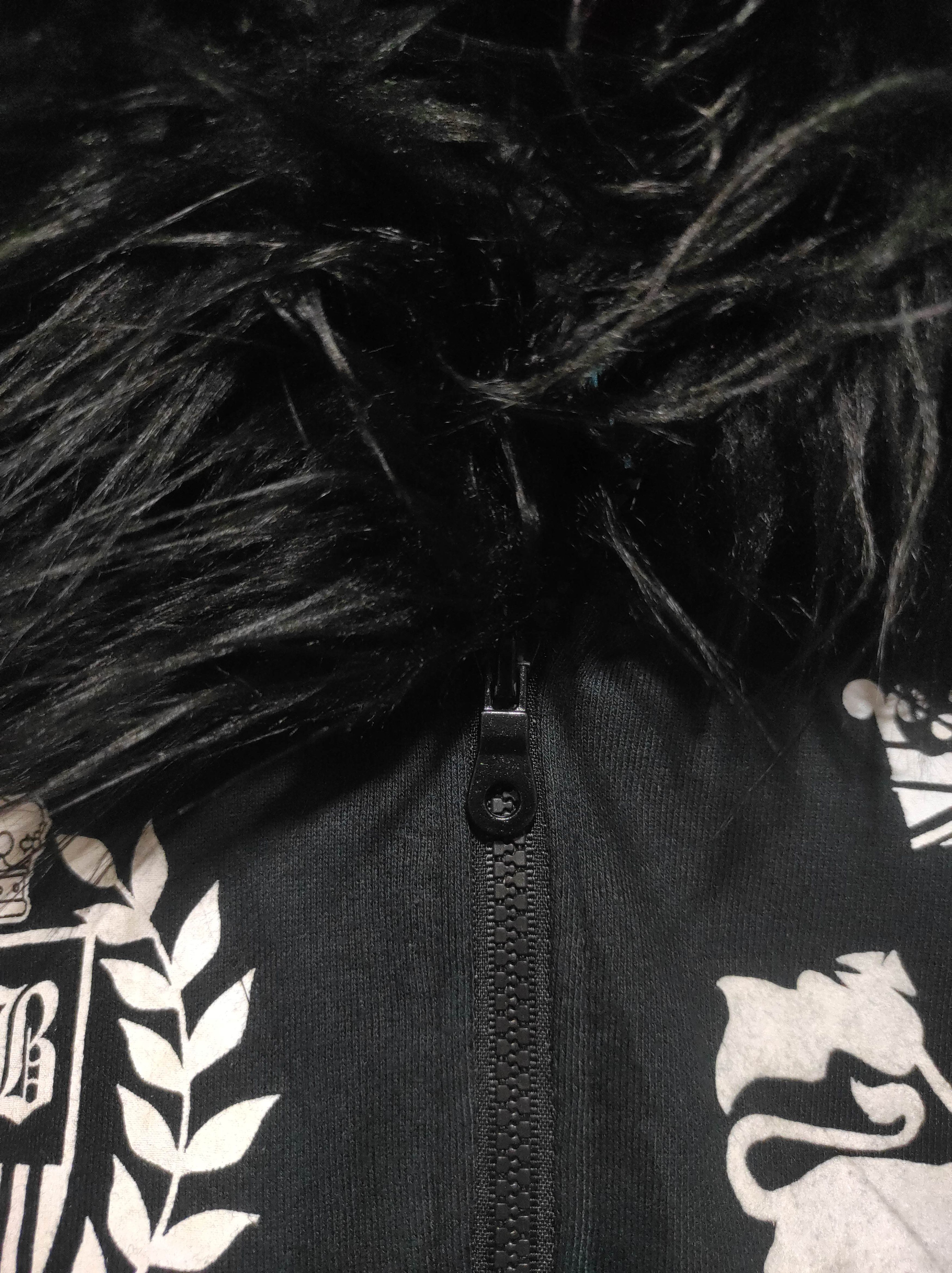 Hysteric Glamour Royal Craft Black Zip Fur Hoodie IfSixWasNine LGB style Size US L / EU 52-54 / 3 - 12 Thumbnail