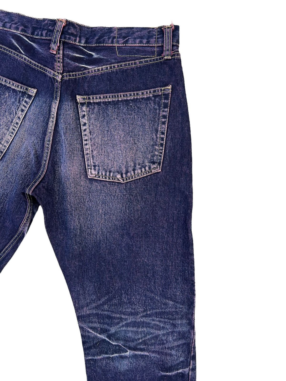 Beams Japan Vintage WHATZIS Japan Ripped Redline Selvedge Denim Jeans Size US 34 / EU 50 - 15 Thumbnail