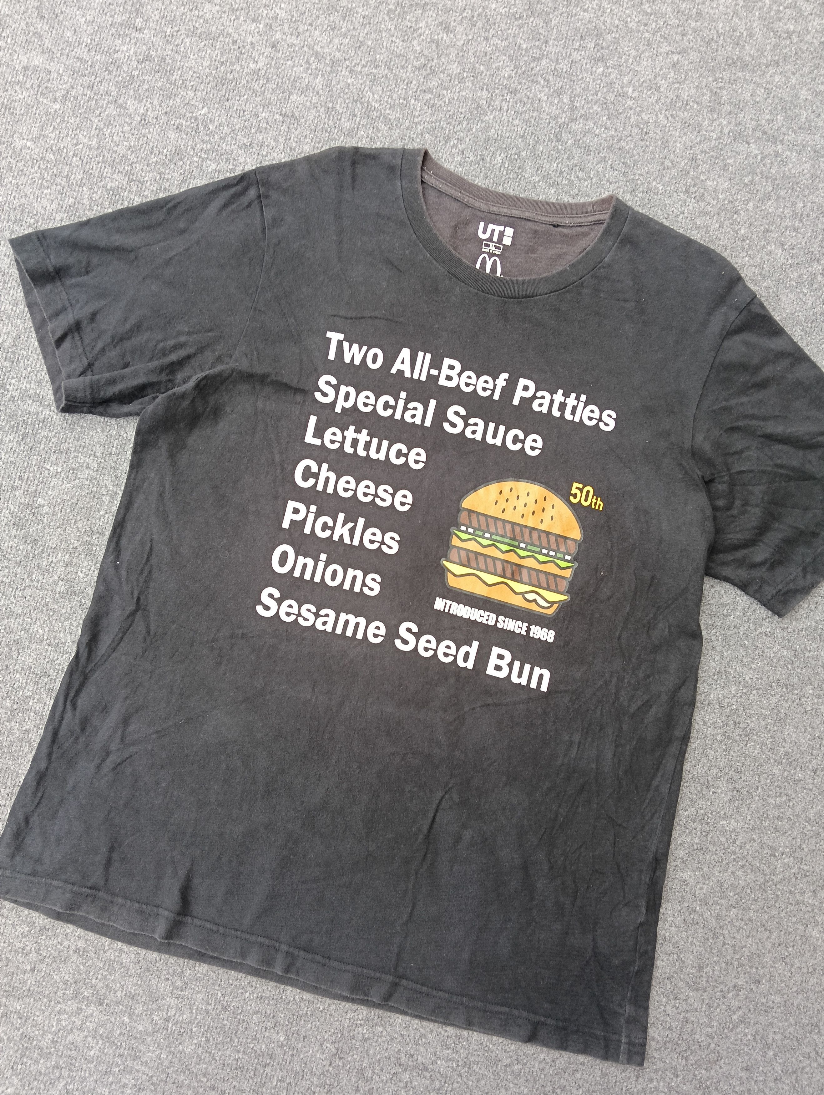 Undercover × Uniqlo Menu McDonalds x Uniqlo faded black tees. Size US L / EU 52-54 / 3 - 1 Thumbnail