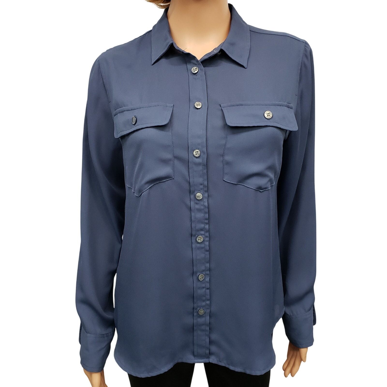 J.Crew J. Crew Long Sleeve Button down Shirt Button Flap Pockets 6 Size M / US 6-8 / IT 42-44 - 3 Thumbnail