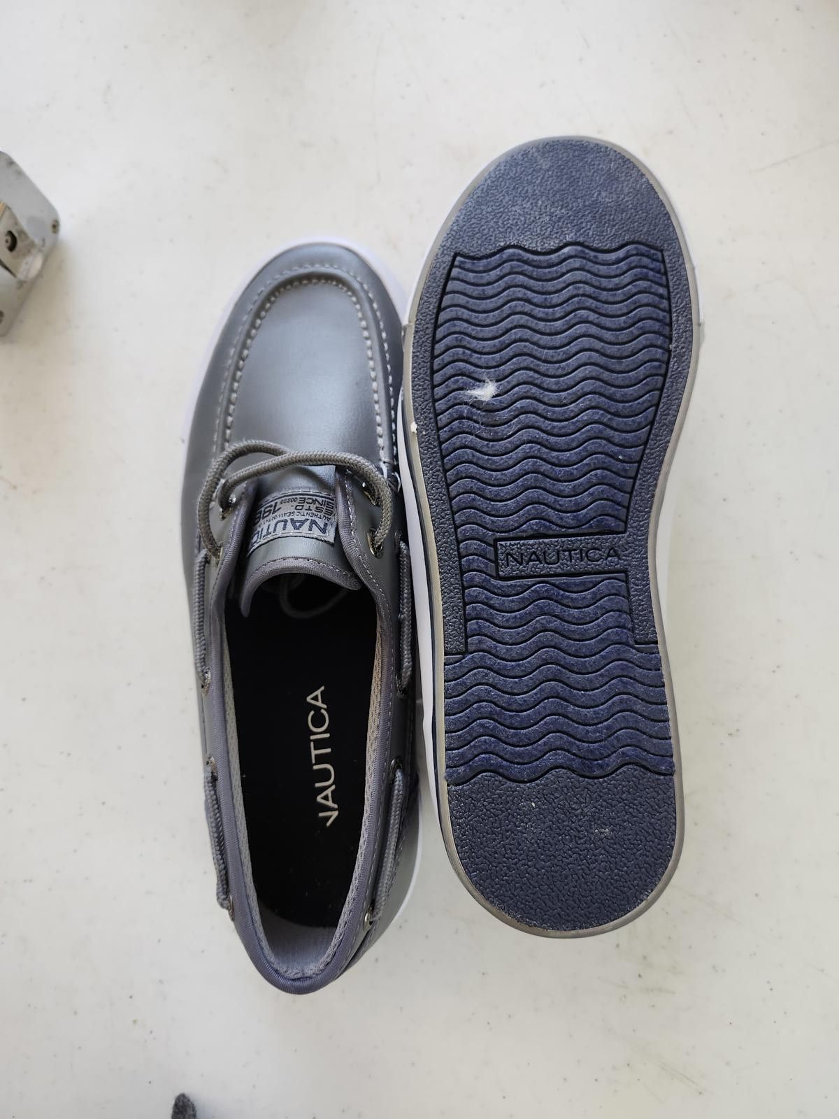 Nautica Nautica gray boat shoes Size US 7.5 / EU 40-41 - 3 Thumbnail