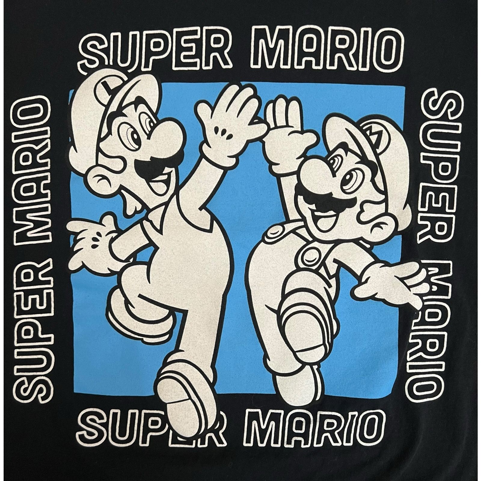 Nintendo Super Mario & Luigi High Five Tee 3XL Black Nintendo T-Shirt Size US XXL / EU 58 / 5 - 6 Thumbnail