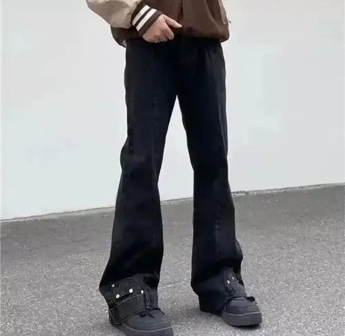Other Custom Flared Black Denim Jeans Size US 32 / EU 48 - 1 Thumbnail