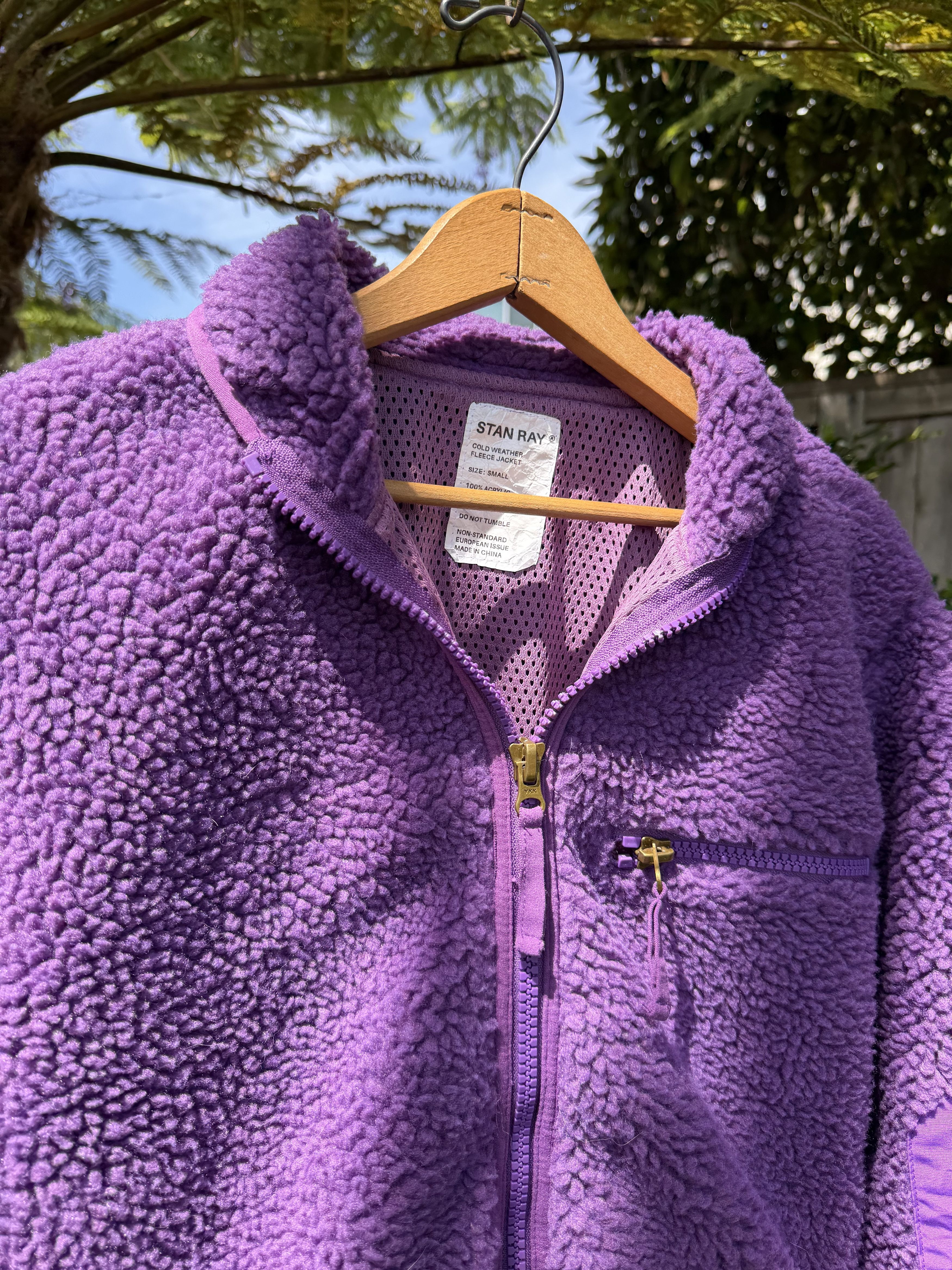 Stan Ray Stan Ray High Pile Fleece Zip-up Jacket in Purple Size Small Size US S / EU 44-46 / 1 - 4 Thumbnail