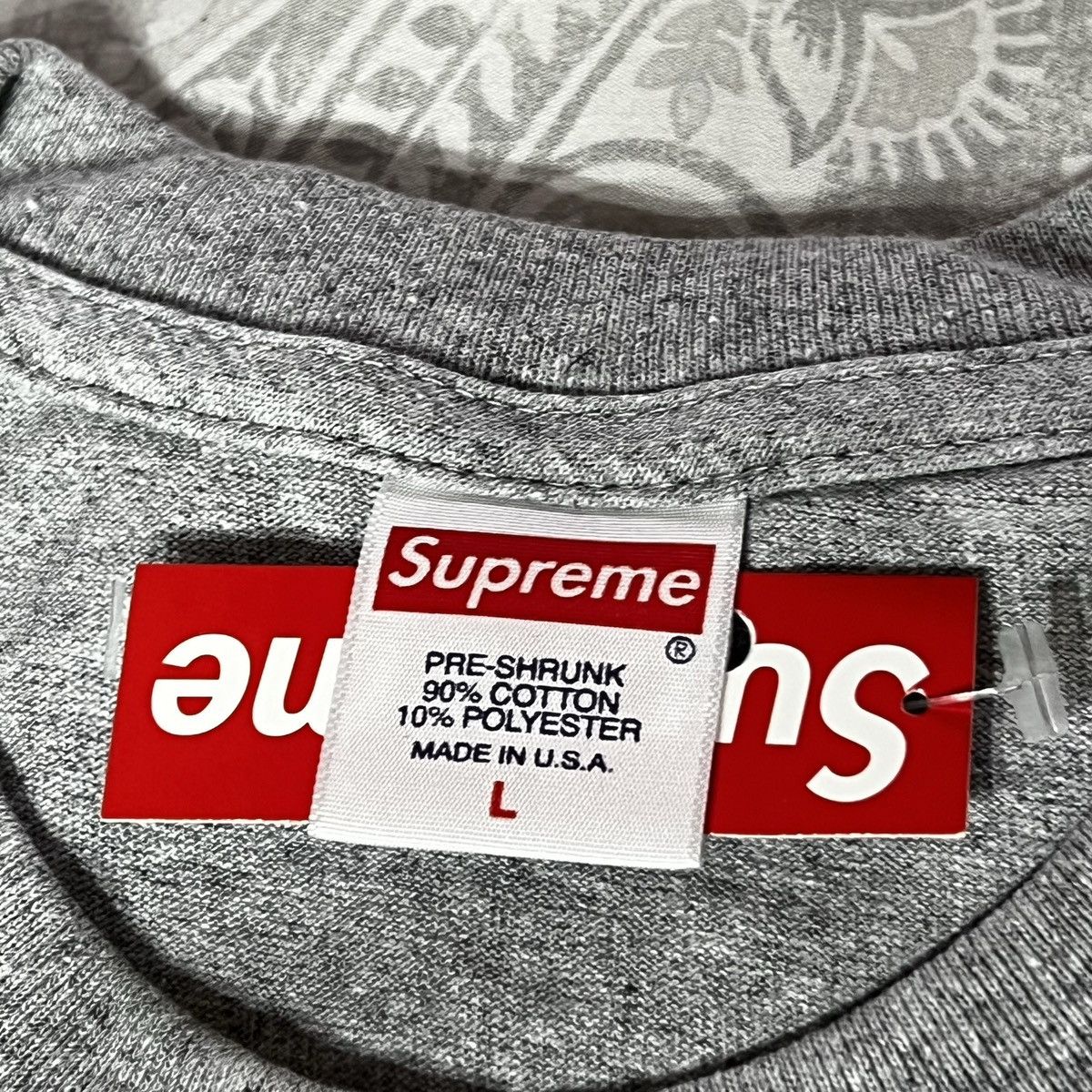 Logo Tee Grey Bandana Box Logo Supreme Bandana Box Logo Tee