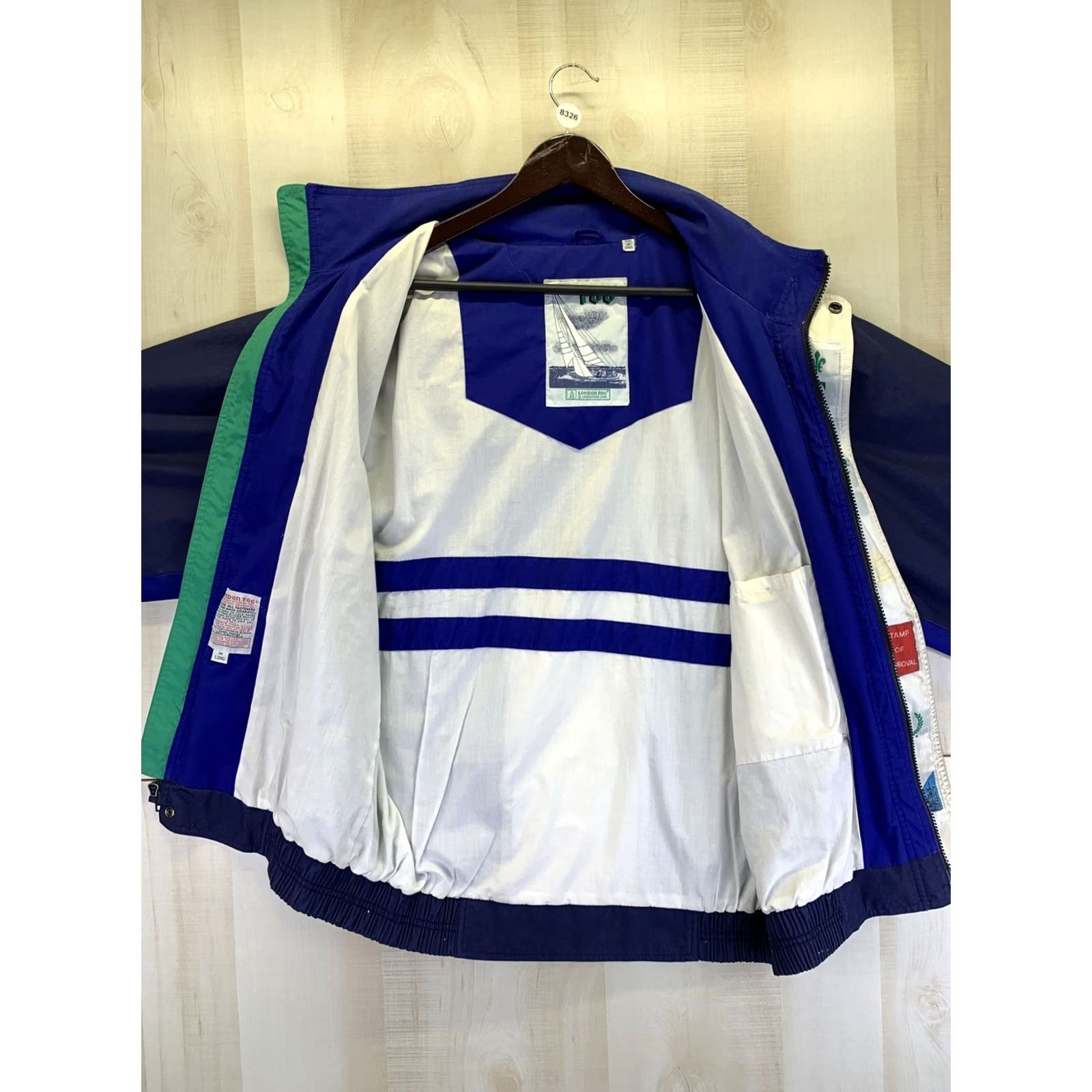 London Fog VINTAGE London Fog Mens Windbreaker Jacket Green Blue Medium Long-8326 Mens Size US M / EU 48-50 / 2 - 6 Thumbnail
