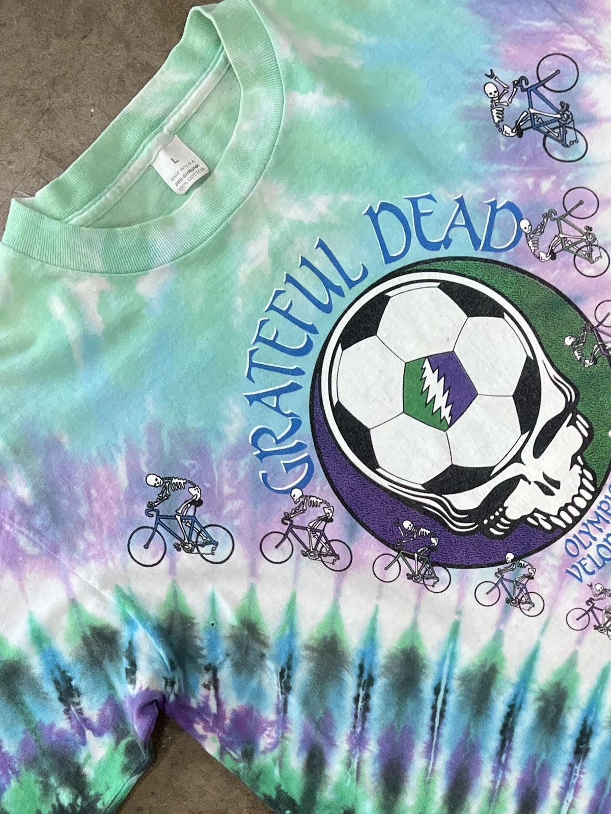 Band Tees Vintage 90s Grateful Dead Soccer Bike Los Angeles Tee Large Size US L / EU 52-54 / 3 - 1 Thumbnail