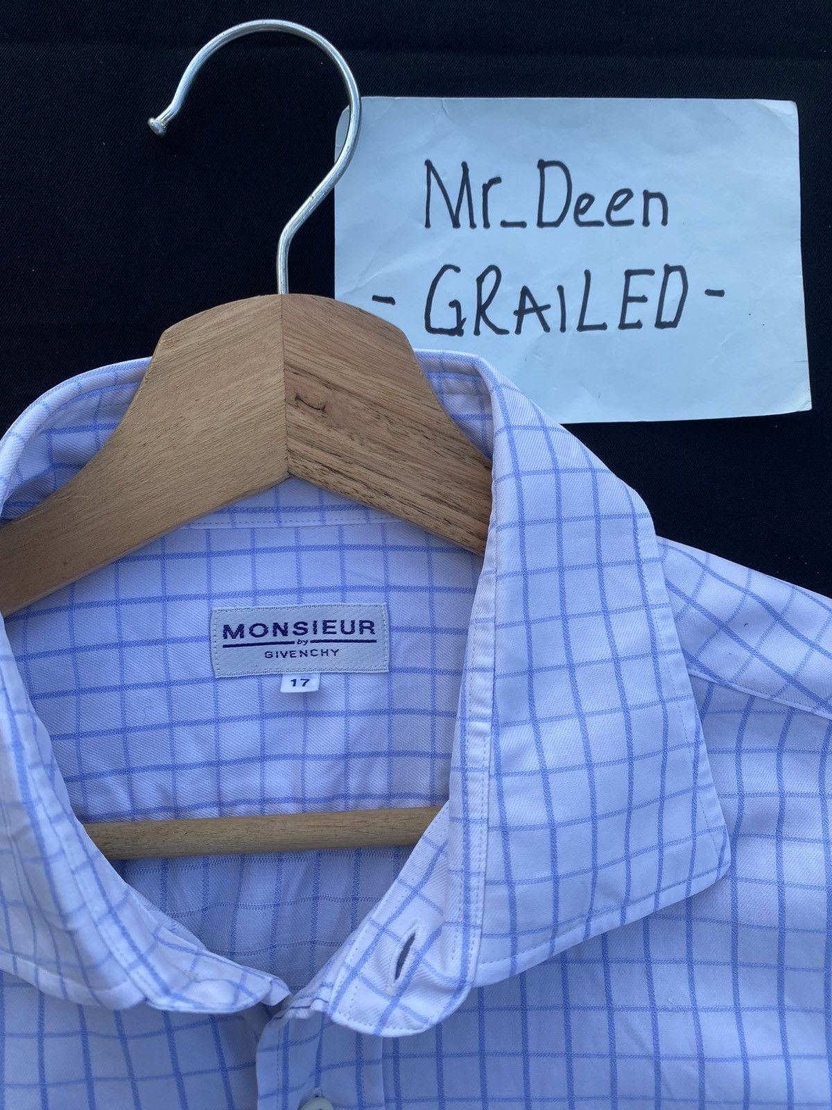 Givenchy Rare Vintage Givenchy Monsieur Checkered Buttons Shirt Size US L / EU 52-54 / 3 - 8 Thumbnail
