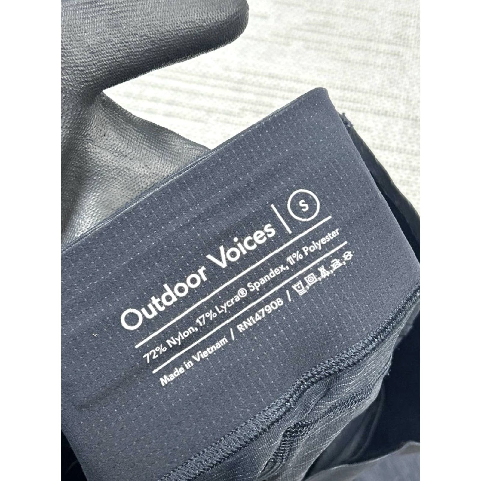 Outdoor Voices Outdoor Voices Leggings Womens Small Black Mid Rise Core Tech Sweat 7 8 Athletic Size 28" / US 6 / IT 42 - 7 Thumbnail