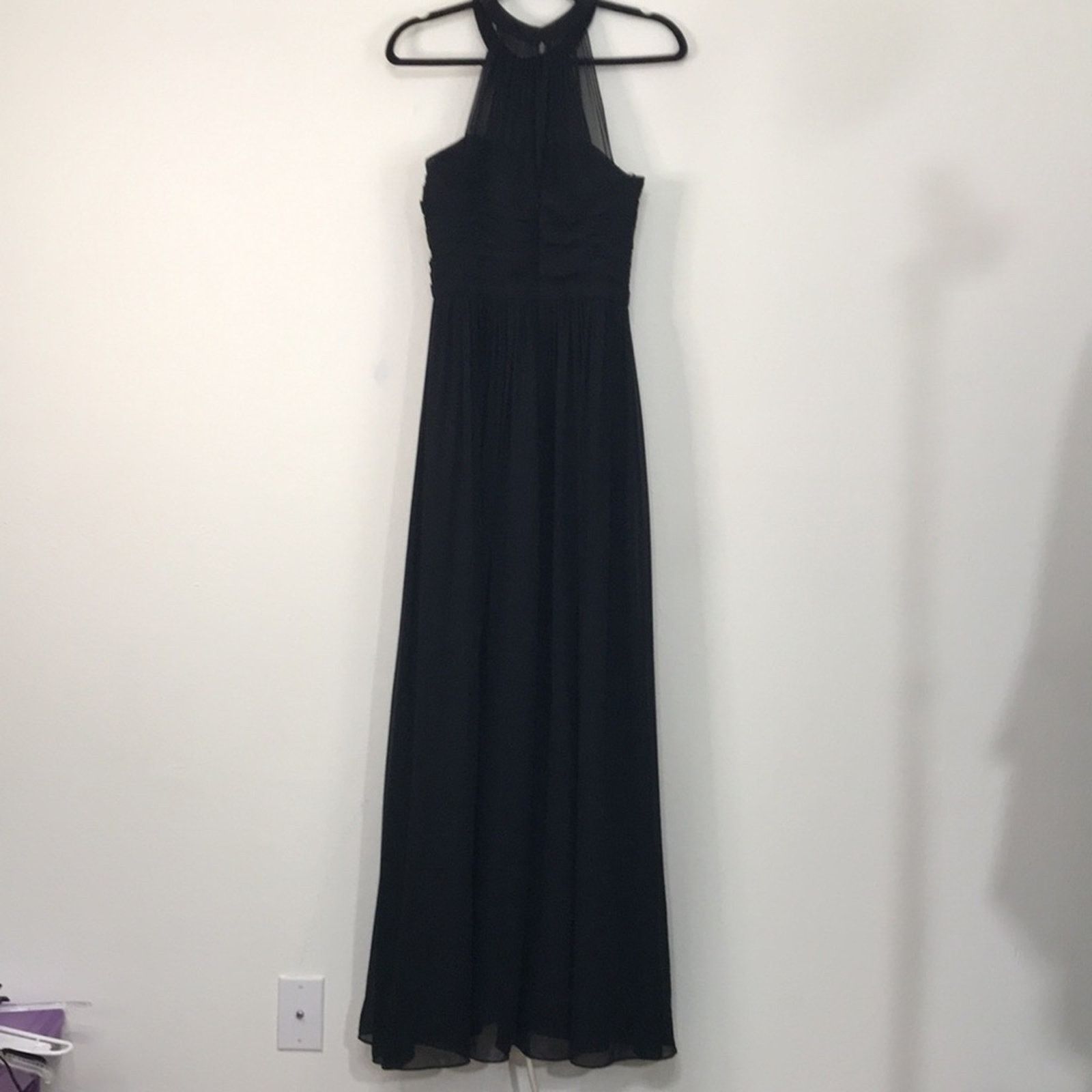 Other CAMILLE LA VIE Black Halter Collar Floor Length Evening Gown Size M / US 6-8 / IT 42-44 - 8 Thumbnail