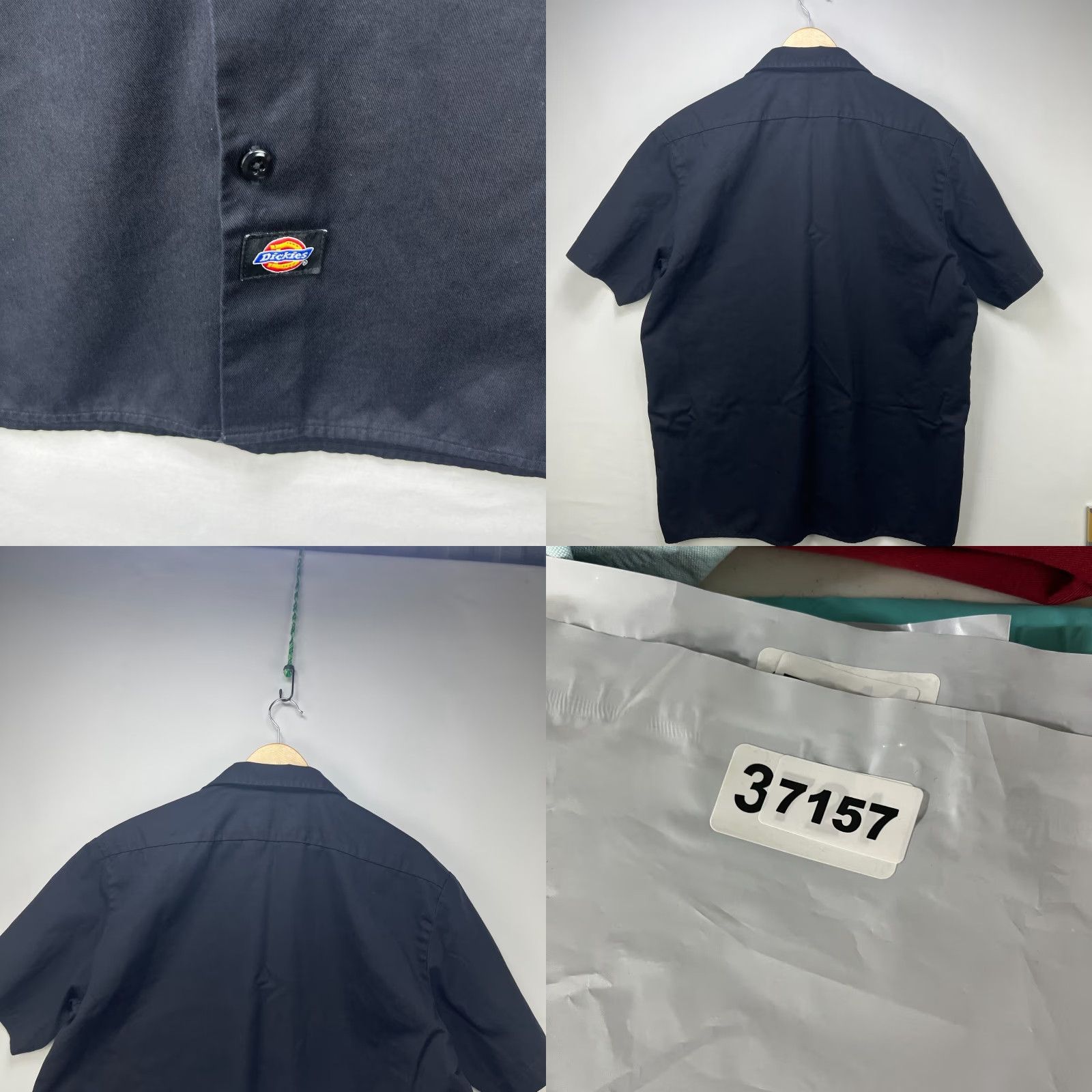 Dickies VINTAGE Dickies Button-Up Shirt Black L Mens Short Sleeve Work Size US L / EU 52-54 / 3 - 8 Thumbnail