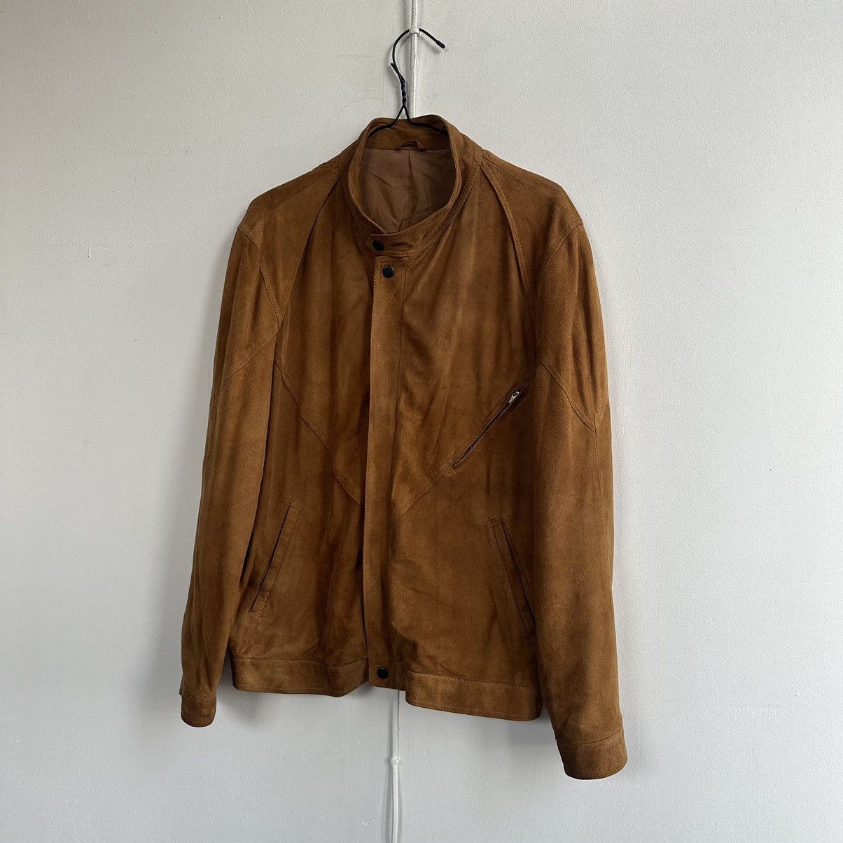 Other VINTAGE SUEDE LEATHER TRUCKER JACKET Size US M / EU 48-50 / 2 - 16 Thumbnail