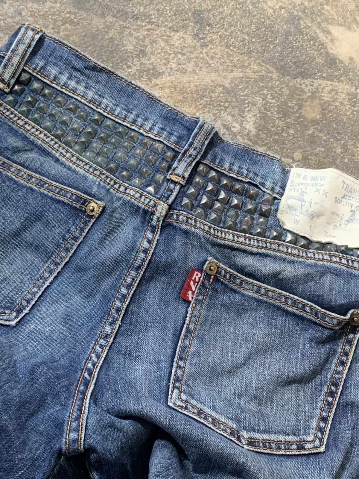 Japanese Brand Rna Inc Punk Studded jeans Size US 30 / EU 46 - 7 Thumbnail