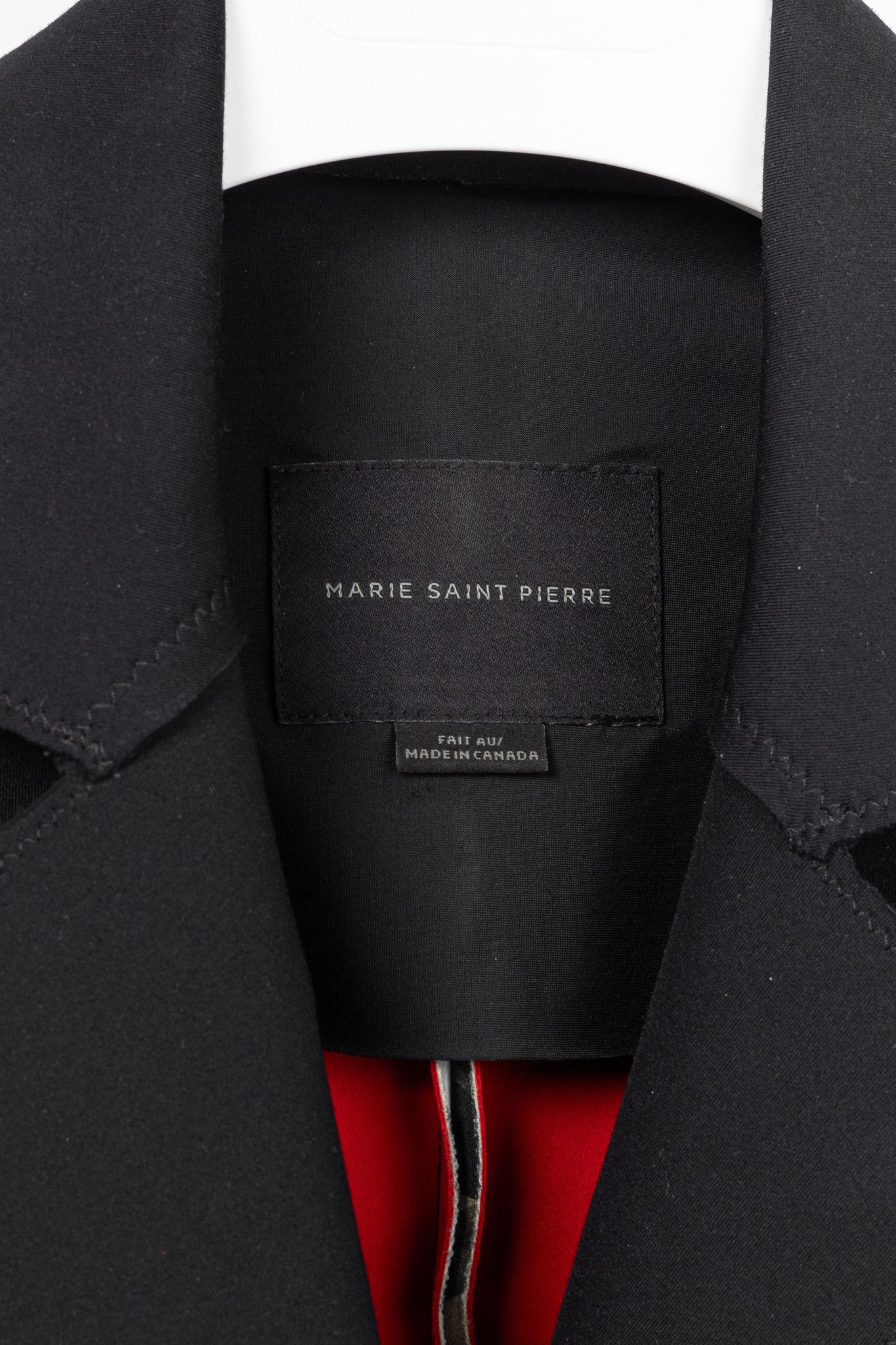 Marie Saint Pierre Marie Saint Pierre Neoprene & Ponte Ruffle Patchwork Blazer Size L / US 10 / IT 46 - 4 Thumbnail