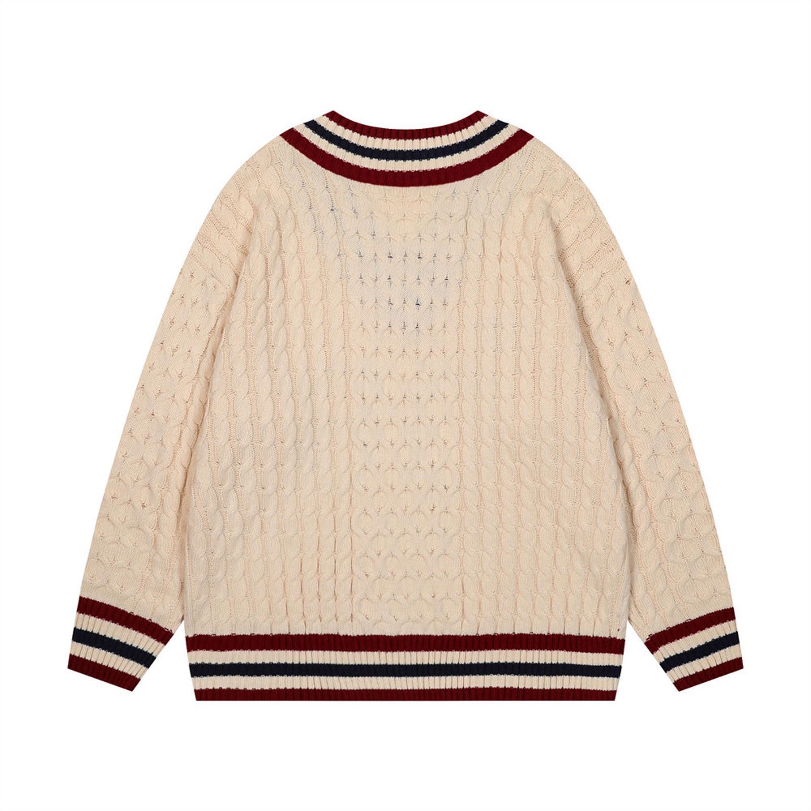 Vintage Vintage Cable V Neck Knit Sweater Size US M / EU 48-50 / 2 - 2 Thumbnail