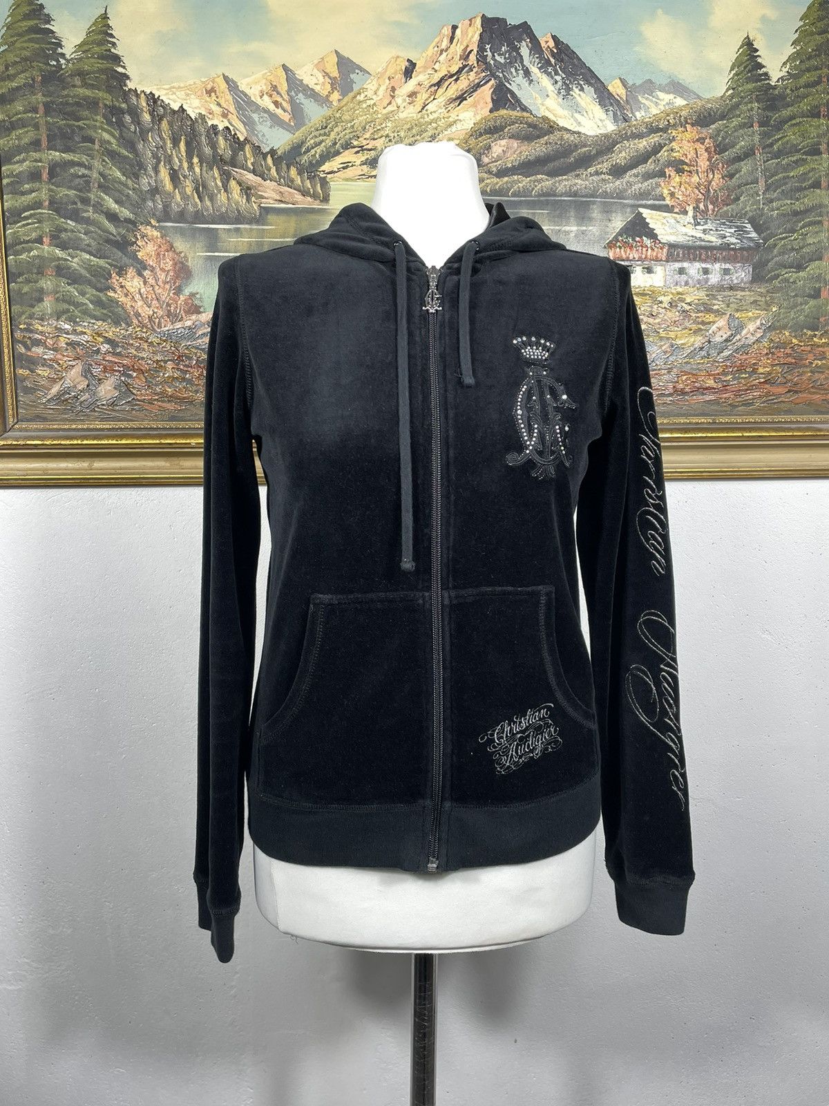 Christian Audigier × Ed Hardy × Vintage Black Vintage Retro Y2K