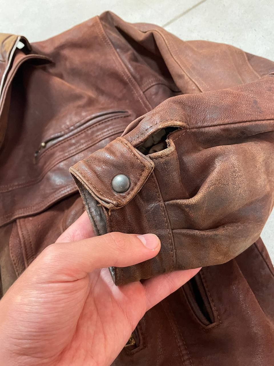 Vintage Vintage Leather Jacket Size US L / EU 52-54 / 3 - 6 Thumbnail