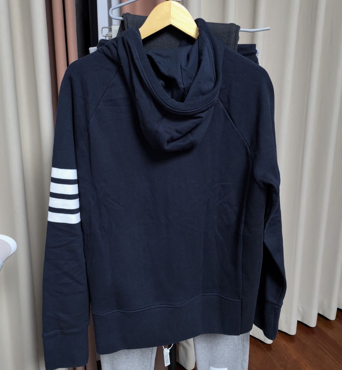 Thom Browne Thom browne Navy blue striped zipper jacket 2503-Nextarrow Size US L / EU 52-54 / 3 - 2 Thumbnail