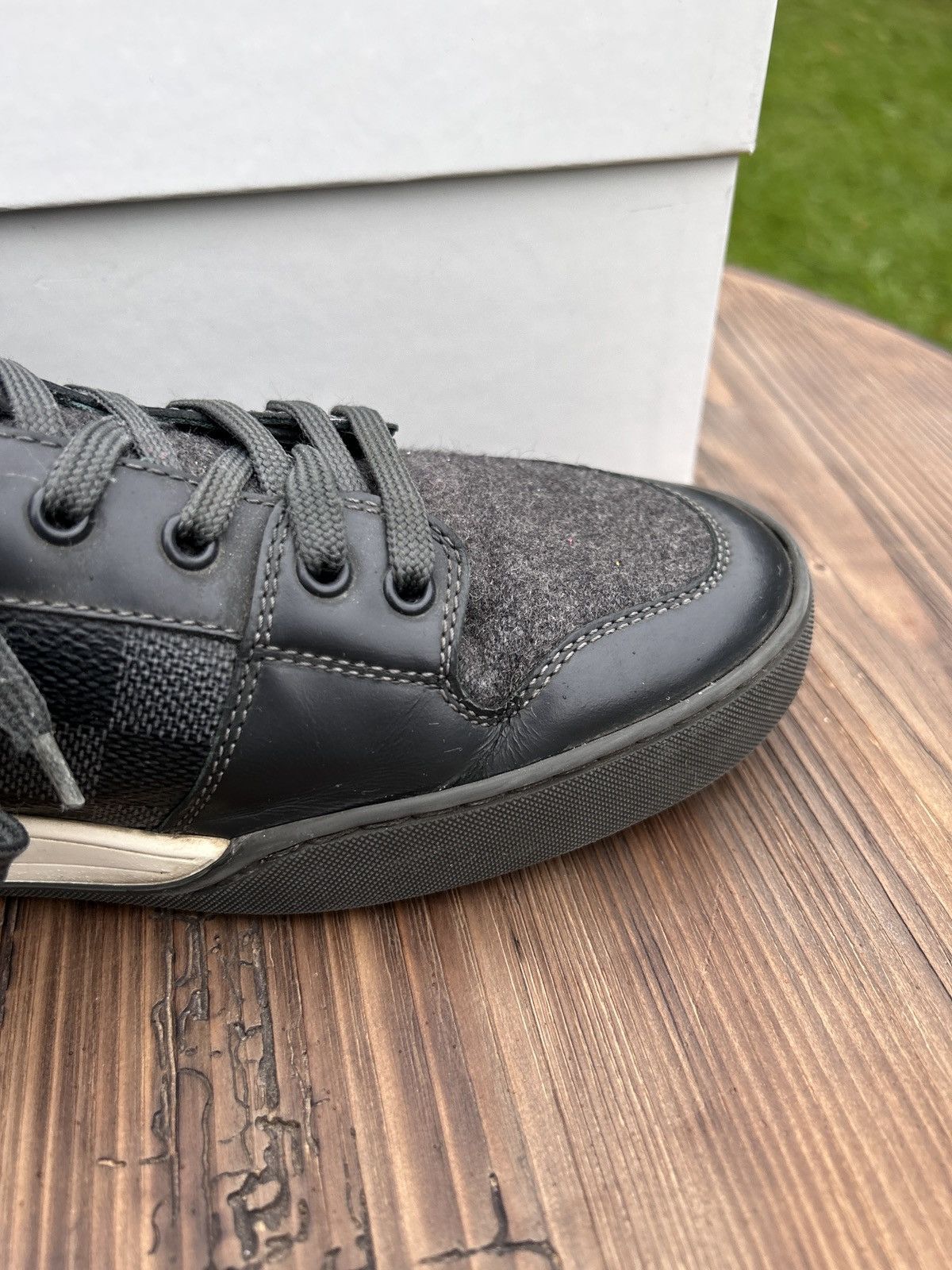 Louis Vuitton Louis Vuitton Elliptic Damier Graphite Low Top Sneakers Size US 7.5 / EU 40-41 - 12 Thumbnail
