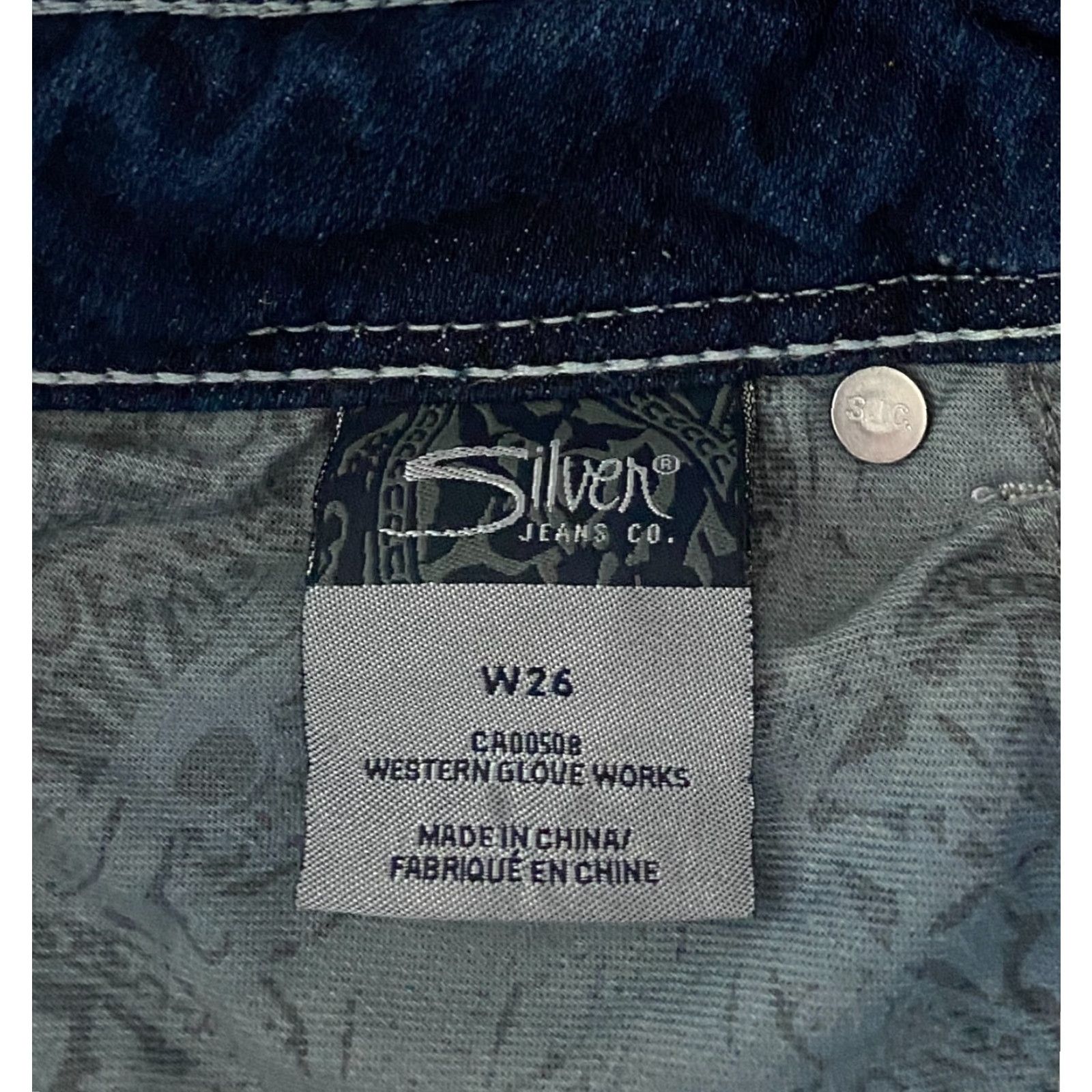 Silver Jeans Co. Silver Jeans Suki Capri Women 26 Blue Denim Stretch Dark Wash Size 27" / US 4 / IT 40 - 6 Thumbnail