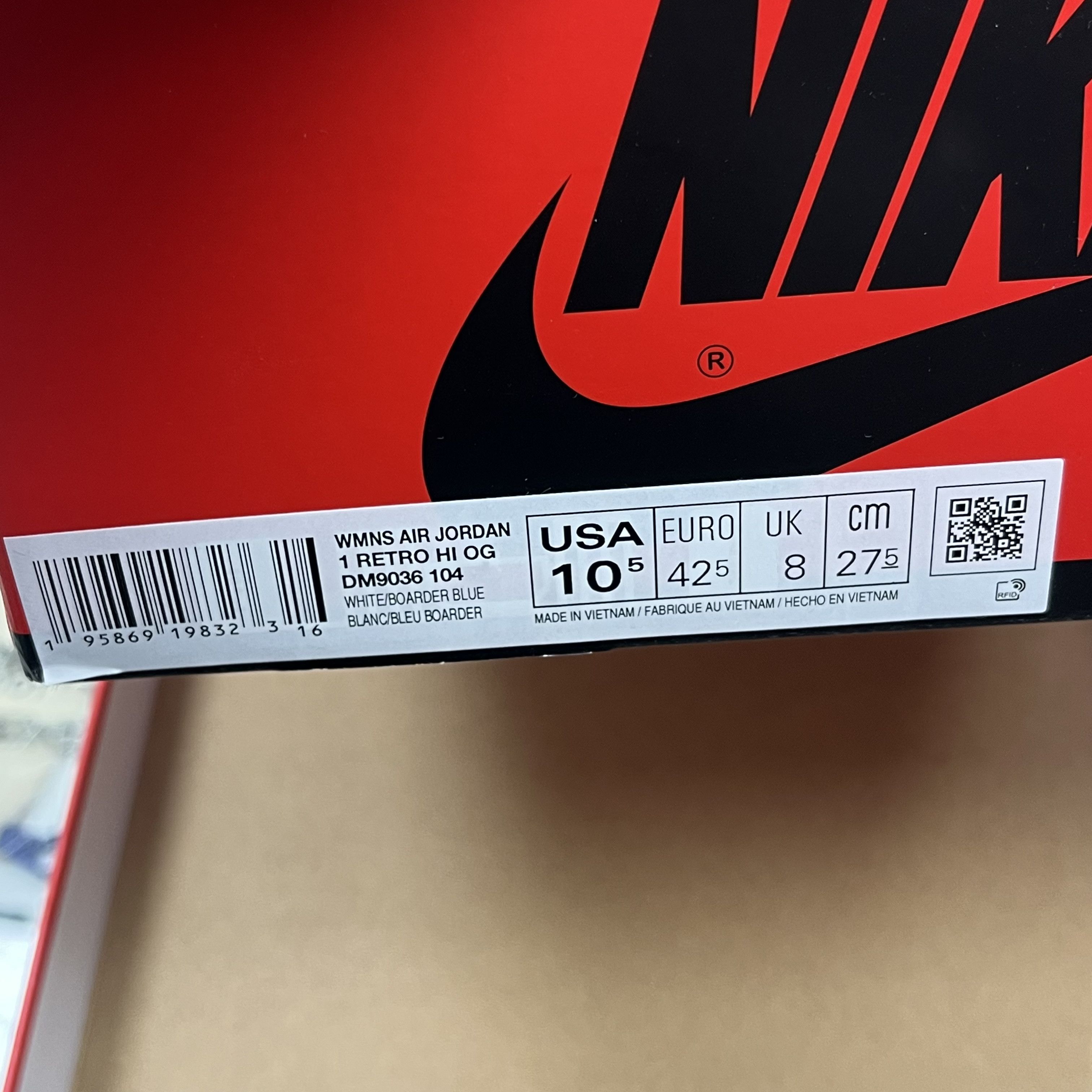 Nike Air Jordan 1 High OG Denim (W) Size US 10.5 / IT 40.5 - 10 Thumbnail
