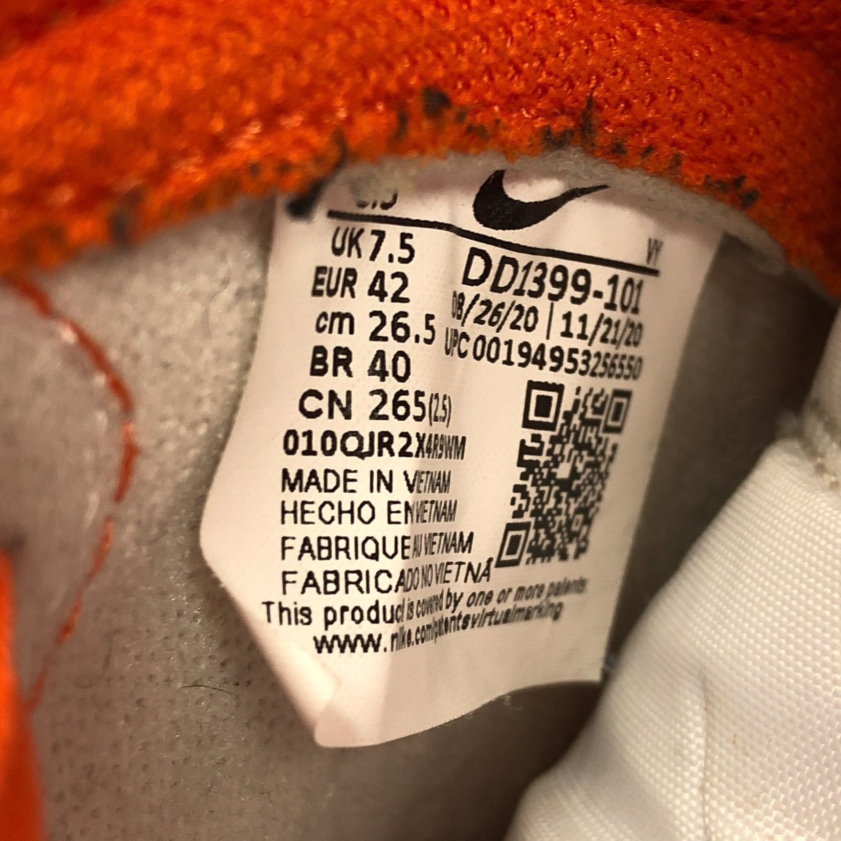 Nike Pre-Owned Dunk High SP ‘Syracuse’ 2021 - Size 8.5 Size US 8.5 / EU 41-42 - 8 Thumbnail
